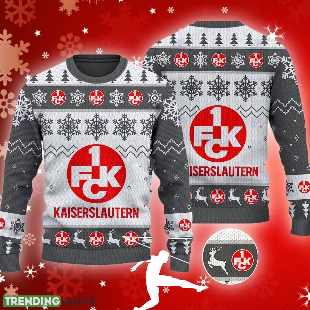 FC Kaiserslautern Big Logo Ugly Snowflakes Reindeer Grey Sweater Gift For Fans - FC Kaiserslautern Big Logo Ugly Snowflakes Reindeer Grey Sweater Gift For Fans FC Kaiserslautern Big Logo Ugly Snowflakes Reindeer Grey Sweater Gift For Fans - FC Kaiserslautern Big Logo Ugly Snowflakes Reindeer Grey Sweater Gift For Fans