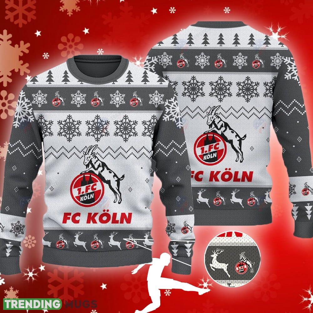 Fc Koln Big Logo Ugly Christmas Tree Grey Sweater Gift For Christmas - Fc Koln Big Logo Ugly Snowflakes Reindeer Grey Sweater Gift For Christmas Fc Koln Big Logo Ugly Christmas Tree Grey Sweater Gift For Christmas - Fc Koln Big Logo Ugly Snowflakes Reindeer Grey Sweater Gift For Christmas