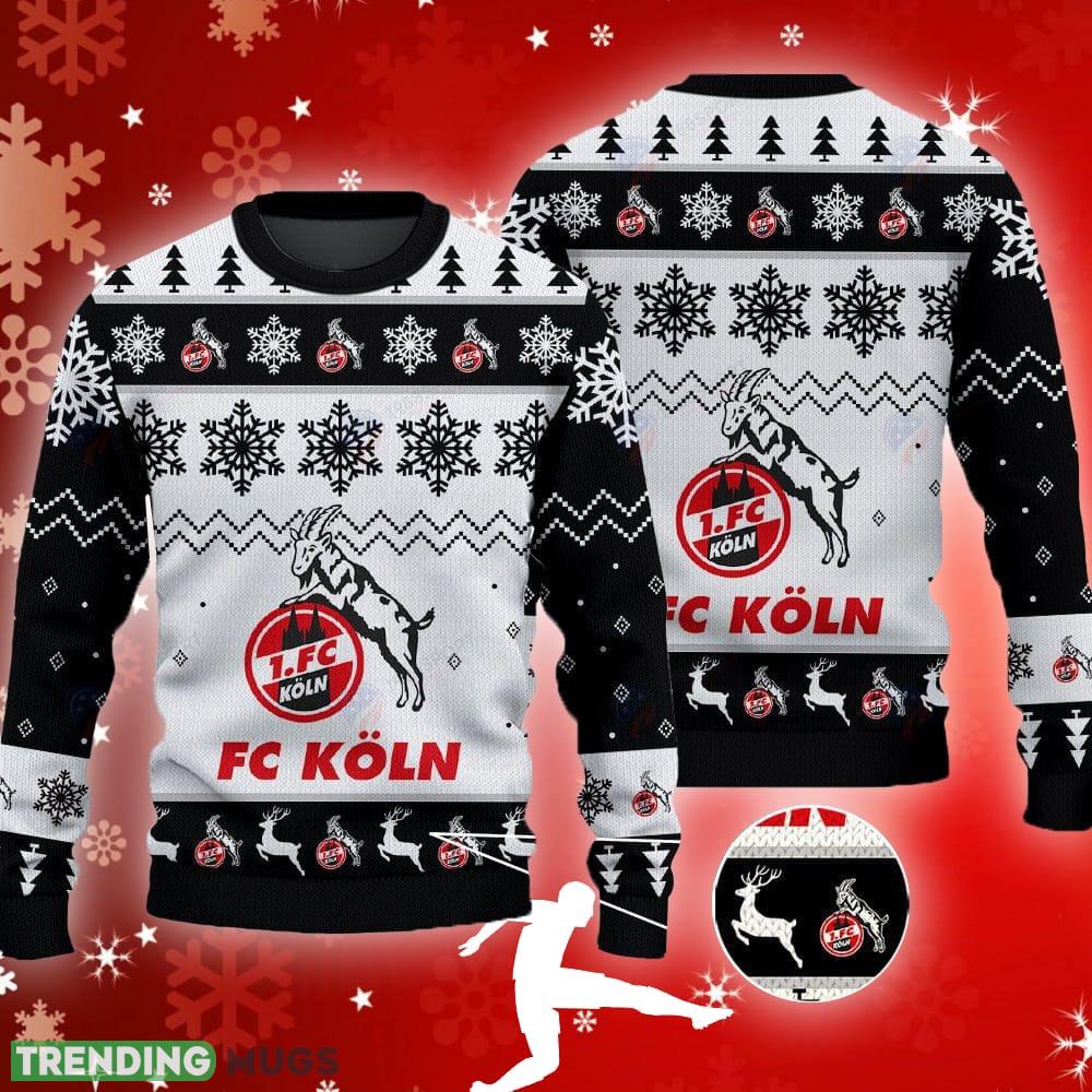 Fc Koln Big Logo Ugly Snowflakes Reindeer Black 3D Sweater Gift For Fans - Fc Koln Big Logo Ugly Snowflakes Reindeer Black 3D Sweater Gift For Fans Fc Koln Big Logo Ugly Snowflakes Reindeer Black 3D Sweater Gift For Fans - Fc Koln Big Logo Ugly Snowflakes Reindeer Black 3D Sweater Gift For Fans