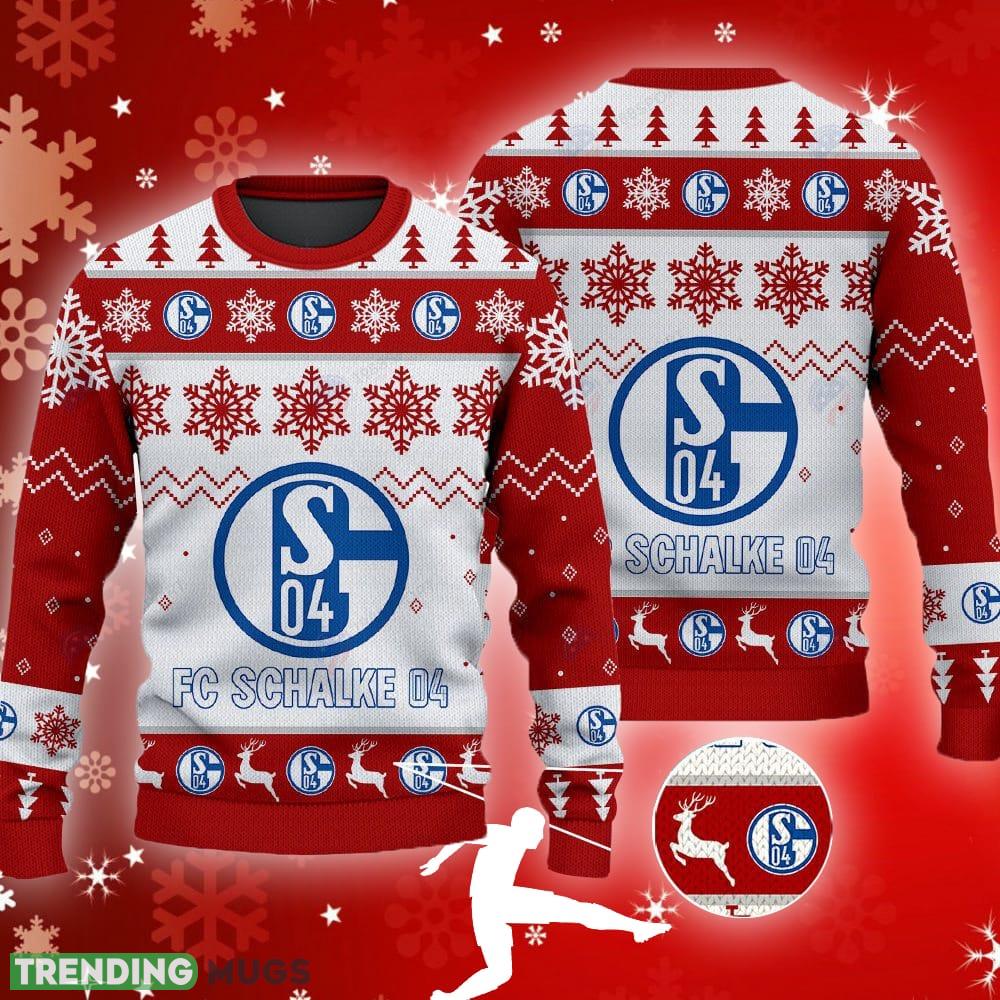Fc Schalke 04 Big Logo Ugly Christmas Tree Red Sweater Gift For Fans - Fc Schalke 04 Big Logo Ugly Snowflakes Reindeer Red Sweater Gift For Fans Fc Schalke 04 Big Logo Ugly Christmas Tree Red Sweater Gift For Fans - Fc Schalke 04 Big Logo Ugly Snowflakes Reindeer Red Sweater Gift For Fans