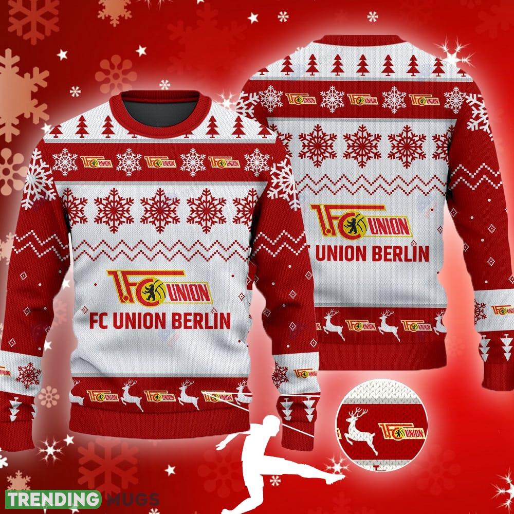 Fc Union Berlin Big Logo Ugly Christmas Tree Red Sweater Gift For Fans - Fc Union Berlin Big Logo Ugly Snowflakes Reindeer Red Sweater Gift For Fans Fc Union Berlin Big Logo Ugly Christmas Tree Red Sweater Gift For Fans - Fc Union Berlin Big Logo Ugly Snowflakes Reindeer Red Sweater Gift For Fans