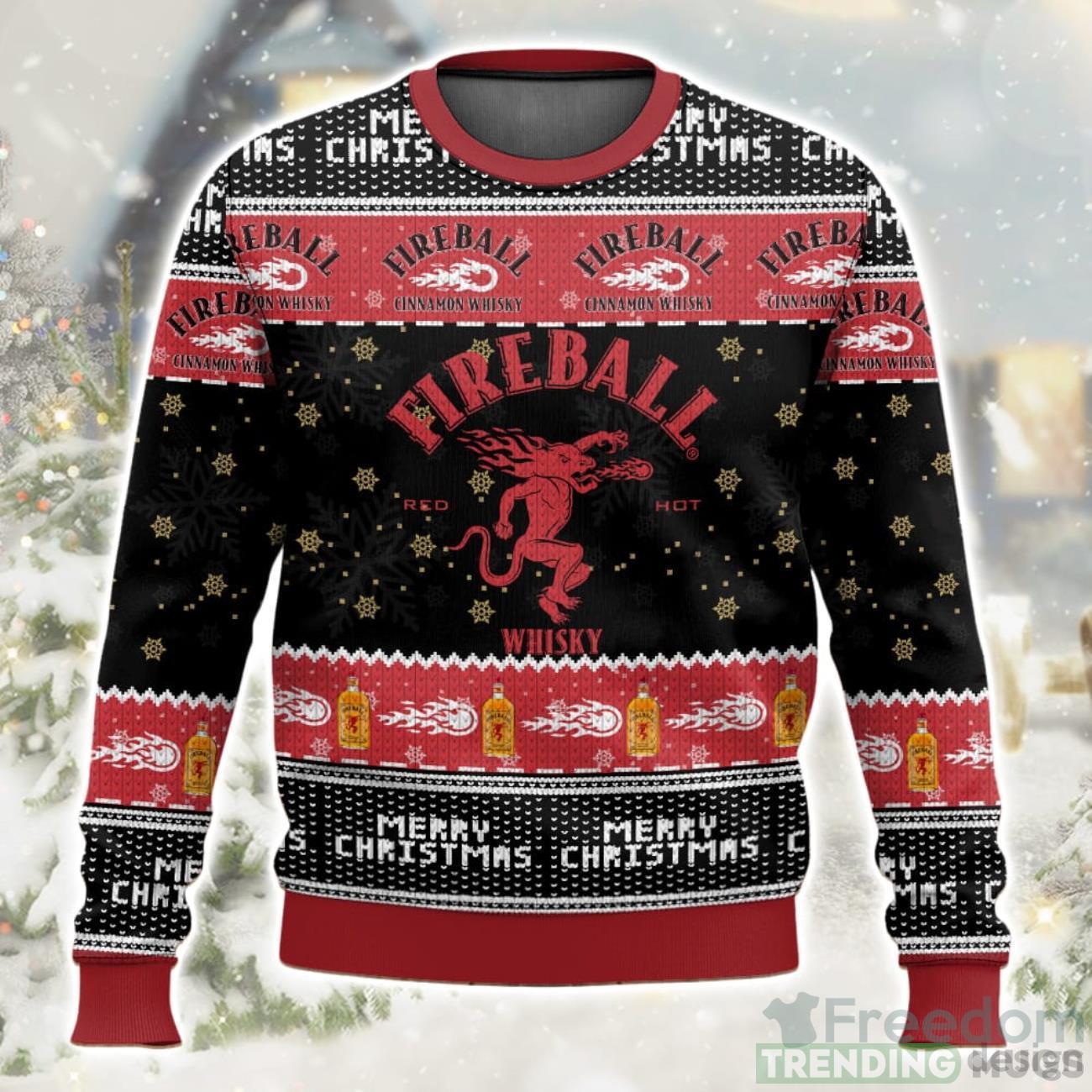 Fireball Christmas Ugly Sweater Special Gift For Xmas Product Photo 1 Fireball Christmas Ugly Sweater Special Gift For Xmas Product Photo 1