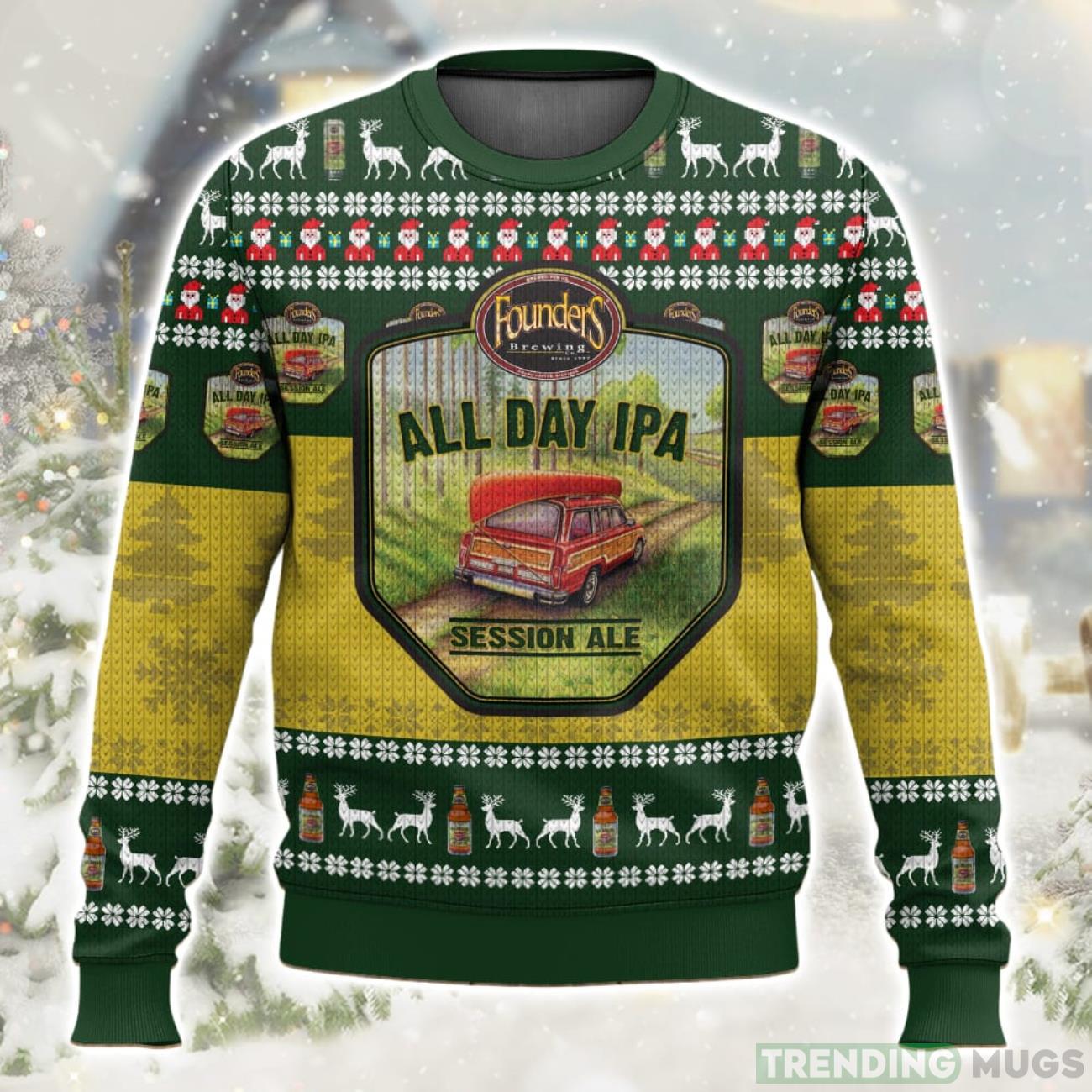 Founders All Day IPA Christmas Ugly Sweater Special Gift For Xmas Product Photo 1 Founders All Day IPA Christmas Ugly Sweater Special Gift For Xmas Product Photo 1