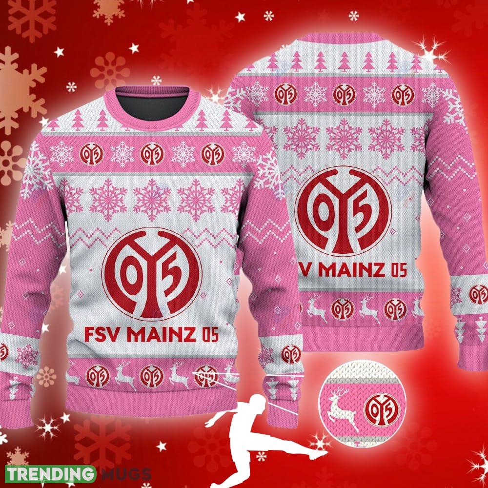 Fsv Mainz 05 Big Logo Ugly Christmas Tree Pink Sweater Gift For Christmas - Fsv Mainz 05 Big Logo Ugly Snowflakes Reindeer Pink Sweater Gift For Christmas Fsv Mainz 05 Big Logo Ugly Christmas Tree Pink Sweater Gift For Christmas - Fsv Mainz 05 Big Logo Ugly Snowflakes Reindeer Pink Sweater Gift For Christmas