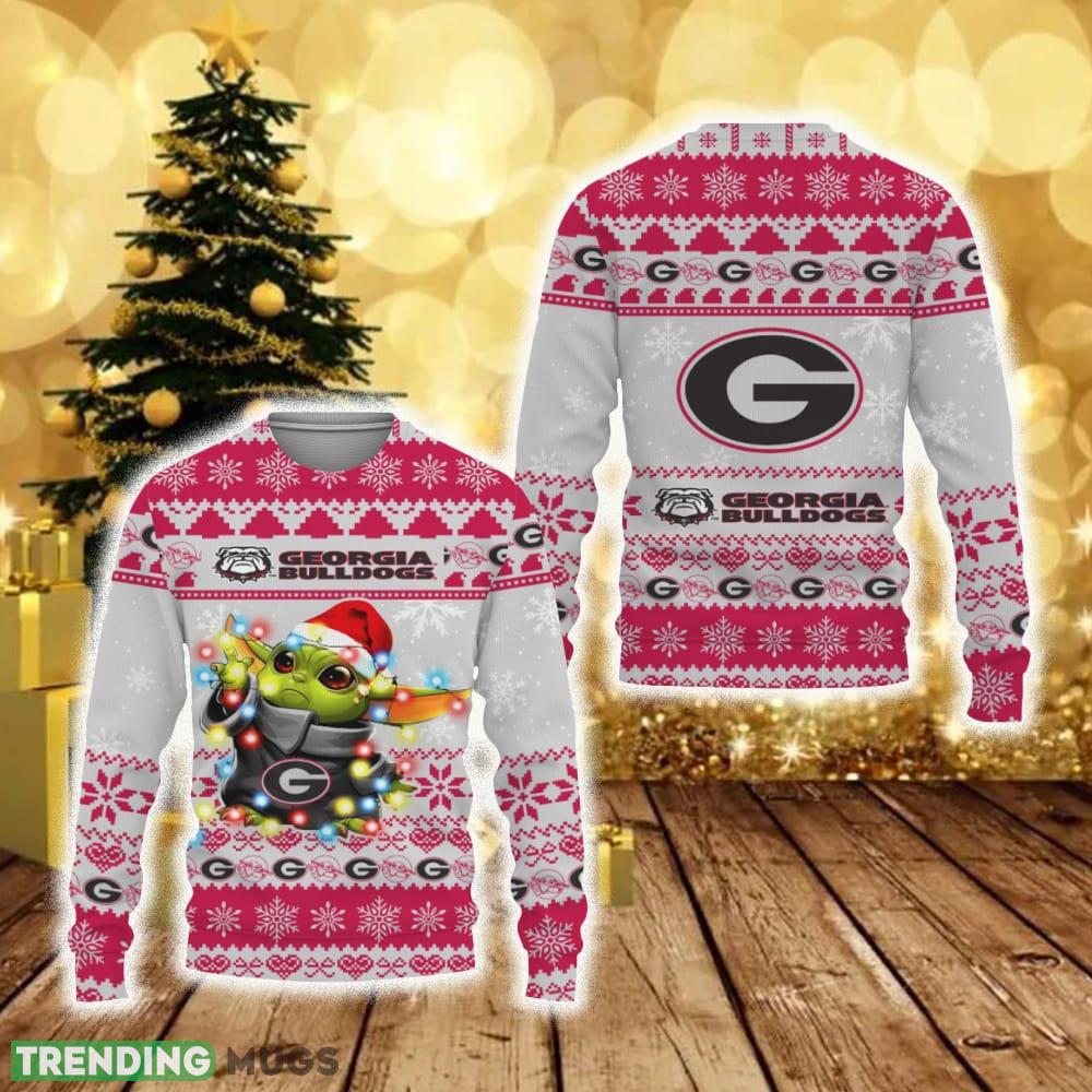 Georgia Bulldogs Baby Yoda Star Wars Sports Football American New 3D Sweater Gift Ugly Christmas - Georgia Bulldogs Baby Yoda Star Wars Sports Football American New 3D Sweater Gift Ugly Christmas Georgia Bulldogs Baby Yoda Star Wars Sports Football American New 3D Sweater Gift Ugly Christmas - Georgia Bulldogs Baby Yoda Star Wars Sports Football American New 3D Sweater Gift Ugly Christmas