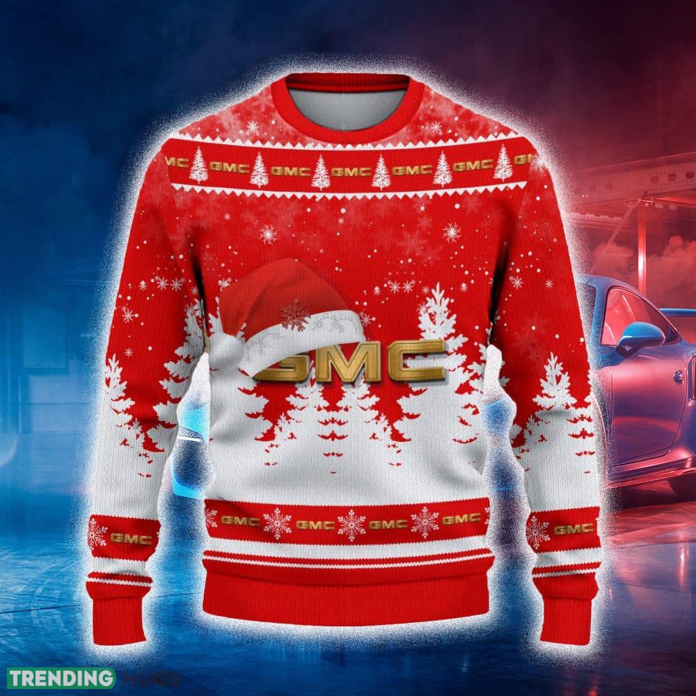 GMC Car Ugly Christmas Sweater Tree Santa Hat Car For Fans Gift Familys Holidays - GMC Car Ugly Christmas Sweater_2 GMC Car Ugly Christmas Sweater Tree Santa Hat Car For Fans Gift Familys Holidays - GMC Car Ugly Christmas Sweater_2