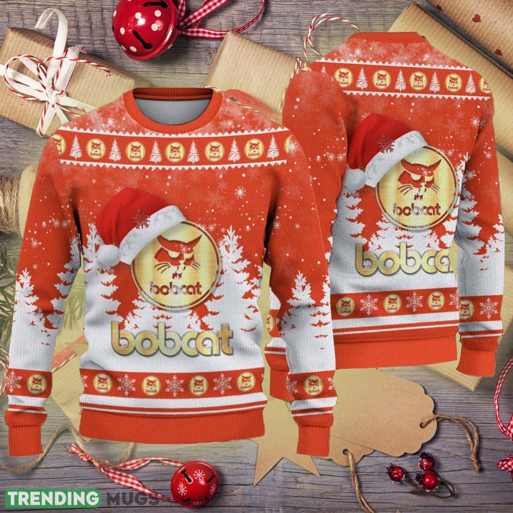 Golden Bobcat Logo Santa Hat Car Truck And Motorcycle Ugly Xmas Sweater - Golden Bobcat Logo Santa Hat Car Truck And Motorcycle Ugly Xmas Sweater Golden Bobcat Logo Santa Hat Car Truck And Motorcycle Ugly Xmas Sweater - Golden Bobcat Logo Santa Hat Car Truck And Motorcycle Ugly Xmas Sweater