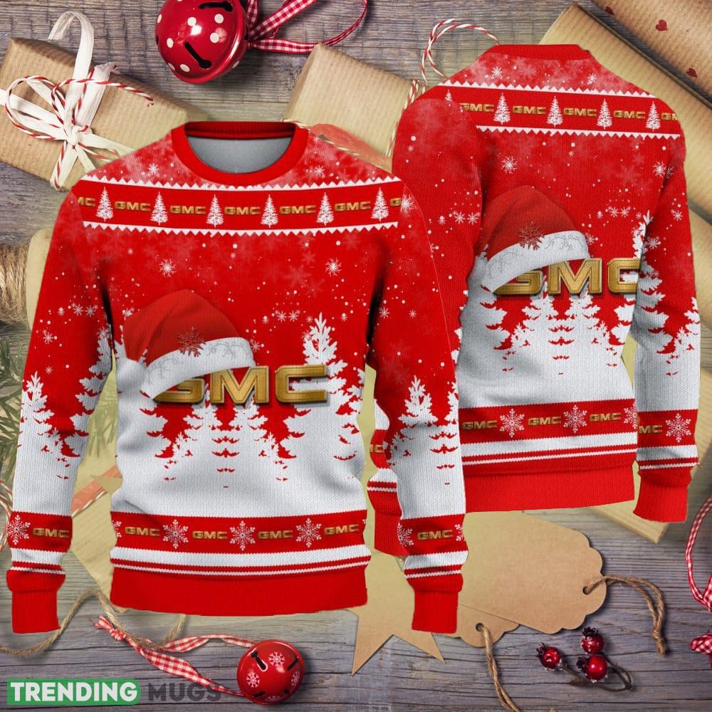 Golden GMC Car Logo Santa Hat Car Truck And Motorcycle Ugly Christmas Sweater AOP - Golden GMC Car Logo Santa Hat Car Truck And Motorcycle Ugly Christmas Sweater AOP Golden GMC Car Logo Santa Hat Car Truck And Motorcycle Ugly Christmas Sweater AOP - Golden GMC Car Logo Santa Hat Car Truck And Motorcycle Ugly Christmas Sweater AOP