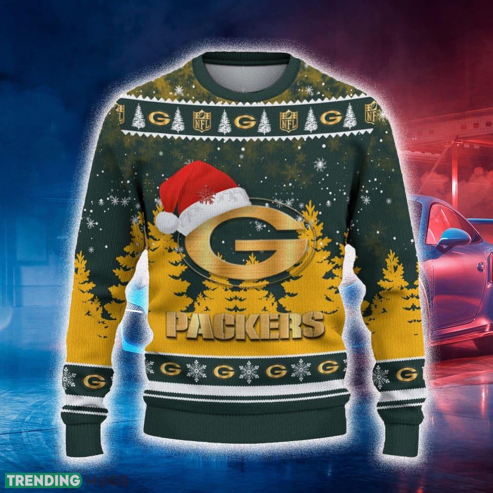 Green Bay Packers Ugly Christmas Sweater Tree Santa Hat Car For Fans Gift Familys Holidays - Green Bay Packers Ugly Christmas Sweater_2 Green Bay Packers Ugly Christmas Sweater Tree Santa Hat Car For Fans Gift Familys Holidays - Green Bay Packers Ugly Christmas Sweater_2