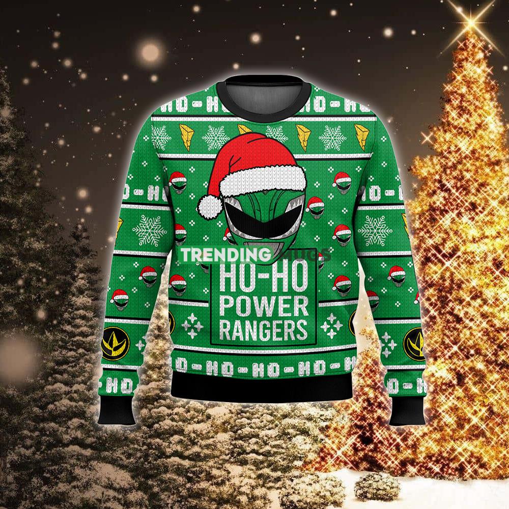 Green Ranger Ho Ho Power Rangers New Style 2023 Ugly Sweater AOP Trend For Christmas 3D Sweater Green Ranger Ho Ho Power Rangers New Style 2023 Ugly Sweater AOP Trend For Christmas 3D Sweater