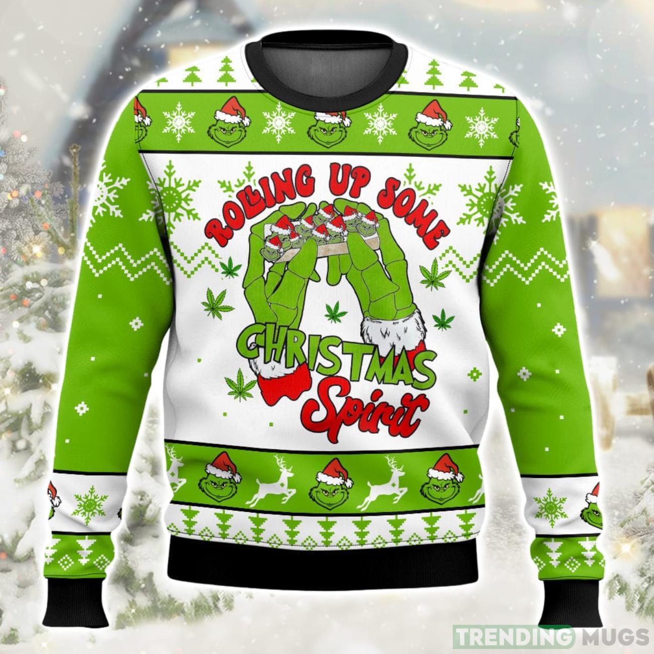 Grinch Rolling Up Christmas Ugly Sweater Special Gift For Xmas Product Photo 1 Grinch Rolling Up Christmas Ugly Sweater Special Gift For Xmas Product Photo 1