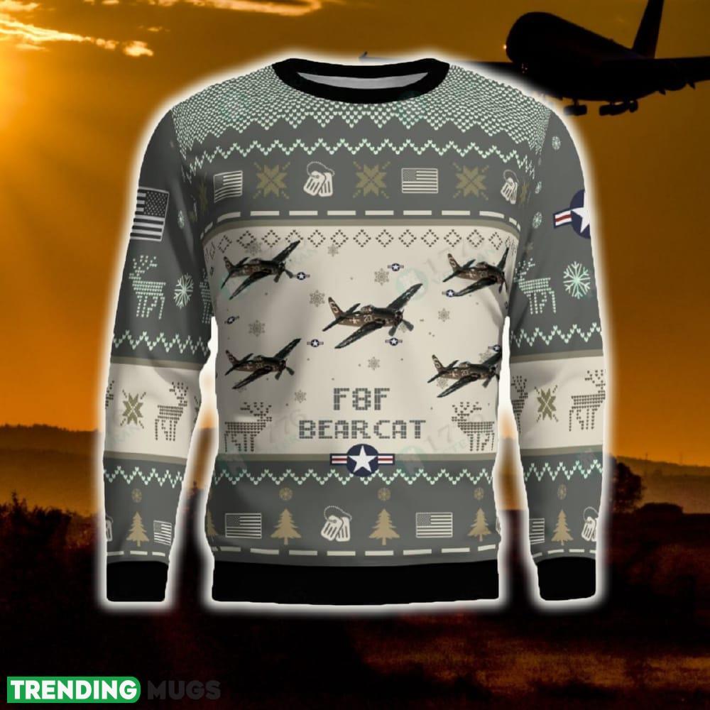 Grumman F8F Bearcat Combat Aircraft Ugly Sweater Gift For Men And Women Gift Veteran Christmas - Grumman F8F Bearcat Combat Aircraft Ugly Sweater 2 Grumman F8F Bearcat Combat Aircraft Ugly Sweater Gift For Men And Women Gift Veteran Christmas - Grumman F8F Bearcat Combat Aircraft Ugly Sweater 2