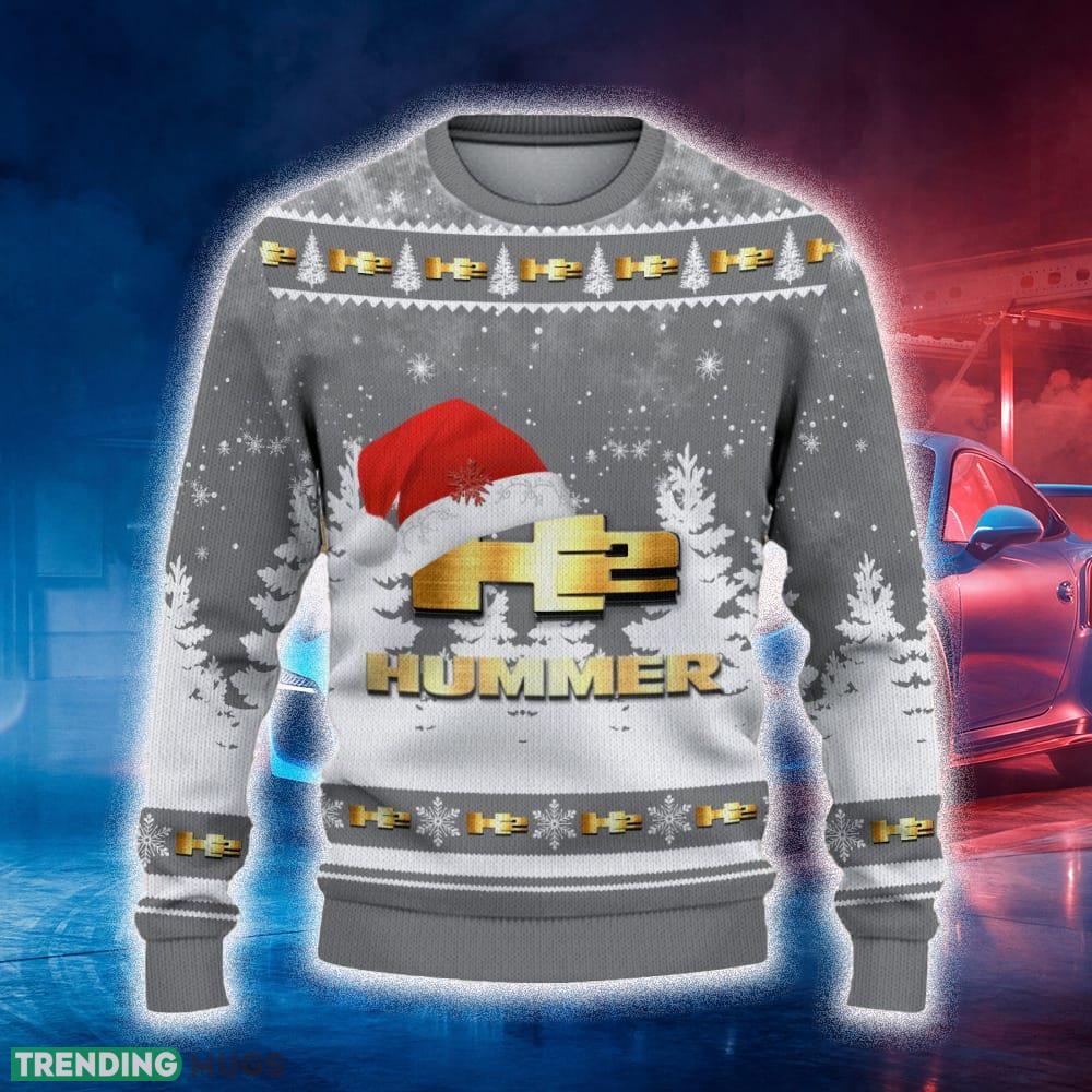 H2 Hummer Ugly Christmas Sweater Tree Santa Hat Car For Fans Gift Familys Holidays - H2 Hummer Ugly Christmas Sweater_2 H2 Hummer Ugly Christmas Sweater Tree Santa Hat Car For Fans Gift Familys Holidays - H2 Hummer Ugly Christmas Sweater_2