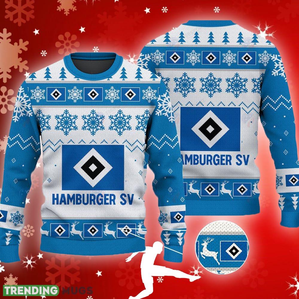 Hamburger SV Big Logo Ugly Christmas Tree Blue Sweater AOP For Men And Women - Hamburger SV Big Logo Ugly Snowflakes Reindeer Blue Sweater AOP For Men And Women Hamburger SV Big Logo Ugly Christmas Tree Blue Sweater AOP For Men And Women - Hamburger SV Big Logo Ugly Snowflakes Reindeer Blue Sweater AOP For Men And Women