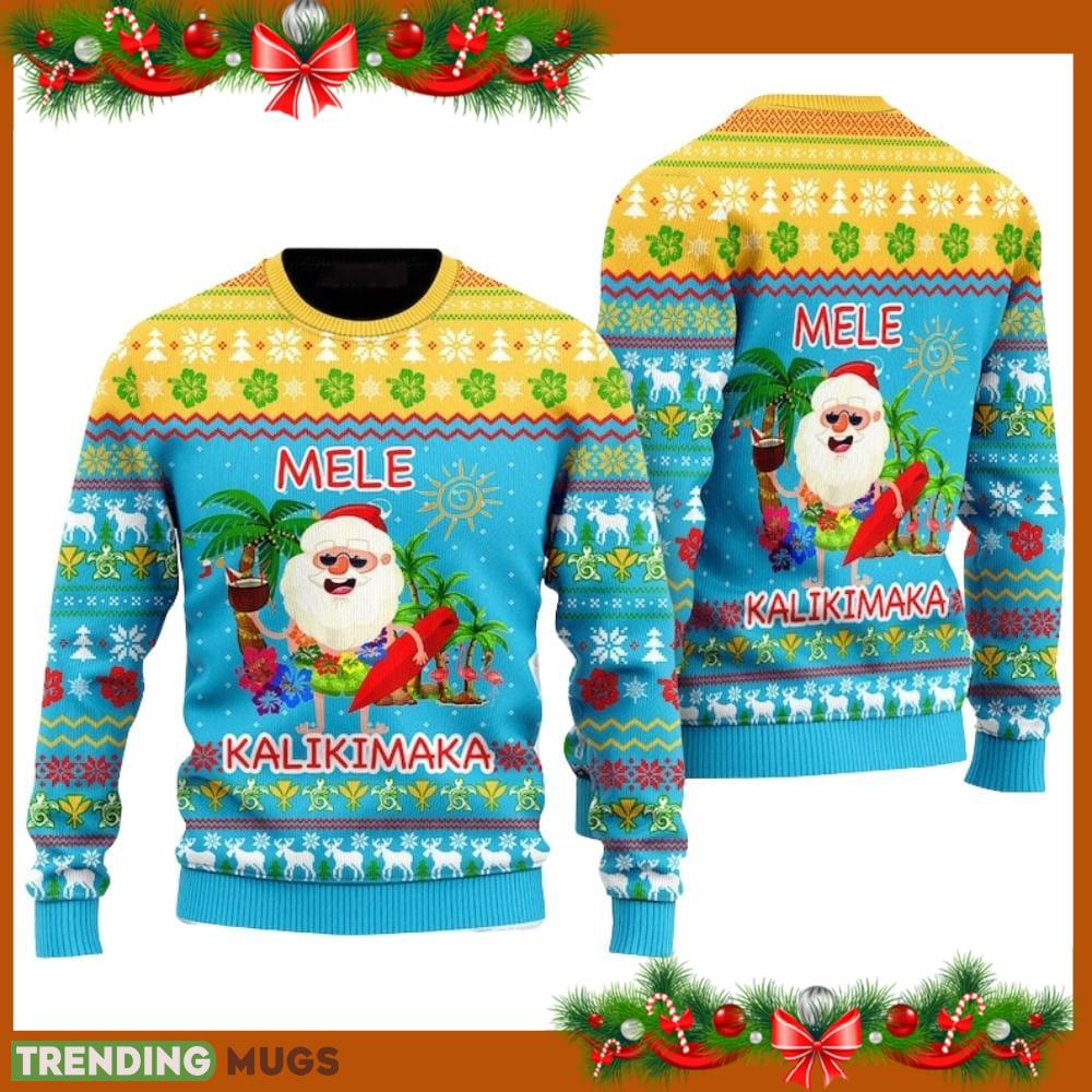 Hawaiian Santa Mele Kalikimaka Ugly Christmas Sweater Funny Gift For Men And Women Family Holidays - Hawaiian Santa Mele Kalikimaka Ugly Christmas Sweater Funny Gift For Men And Women Family Holidays Hawaiian Santa Mele Kalikimaka Ugly Christmas Sweater Funny Gift For Men And Women Family Holidays - Hawaiian Santa Mele Kalikimaka Ugly Christmas Sweater Funny Gift For Men And Women Family Holidays