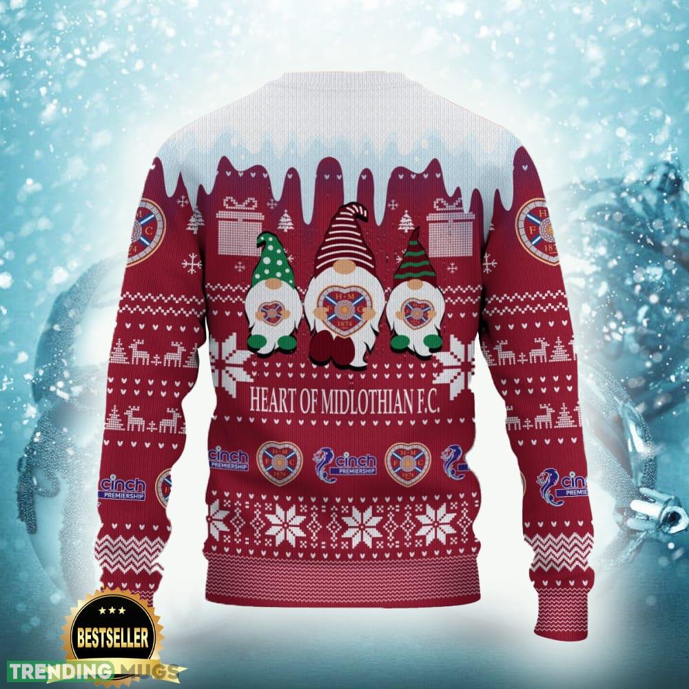 Heart of Midlothian FC Logo Ugly Christmas Sweater New Gift For Men And Women Custom Name 3D Sweater Heart of Midlothian FC Logo Ugly Christmas Sweater New Gift For Men And Women Custom Name 3D Sweater