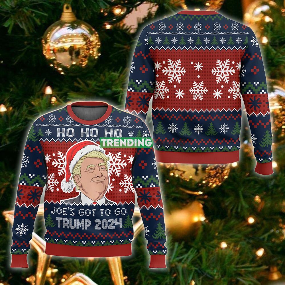 Ho Ho Ho Joe’s Got To Go Trump 2024 Ugly Christmas Sweater Gift Men And Women - Ho Ho Ho Joe’s Got To Go Trump 2024 Ugly Christmas Sweater For Men And Women Photo 1 Ho Ho Ho Joe’s Got To Go Trump 2024 Ugly Christmas Sweater Gift Men And Women - Ho Ho Ho Joe’s Got To Go Trump 2024 Ugly Christmas Sweater For Men And Women Photo 1
