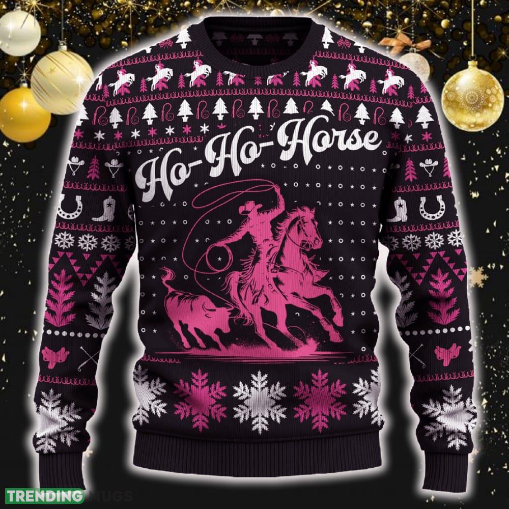 Ho-Ho-Horse Chute Dogging Ugly Christmas Sweater New Pattern Tree Holidays Gift Fans - Ho-Ho-Horse Chute Dogging Sweater_1 Ho-Ho-Horse Chute Dogging Ugly Christmas Sweater New Pattern Tree Holidays Gift Fans - Ho-Ho-Horse Chute Dogging Sweater_1