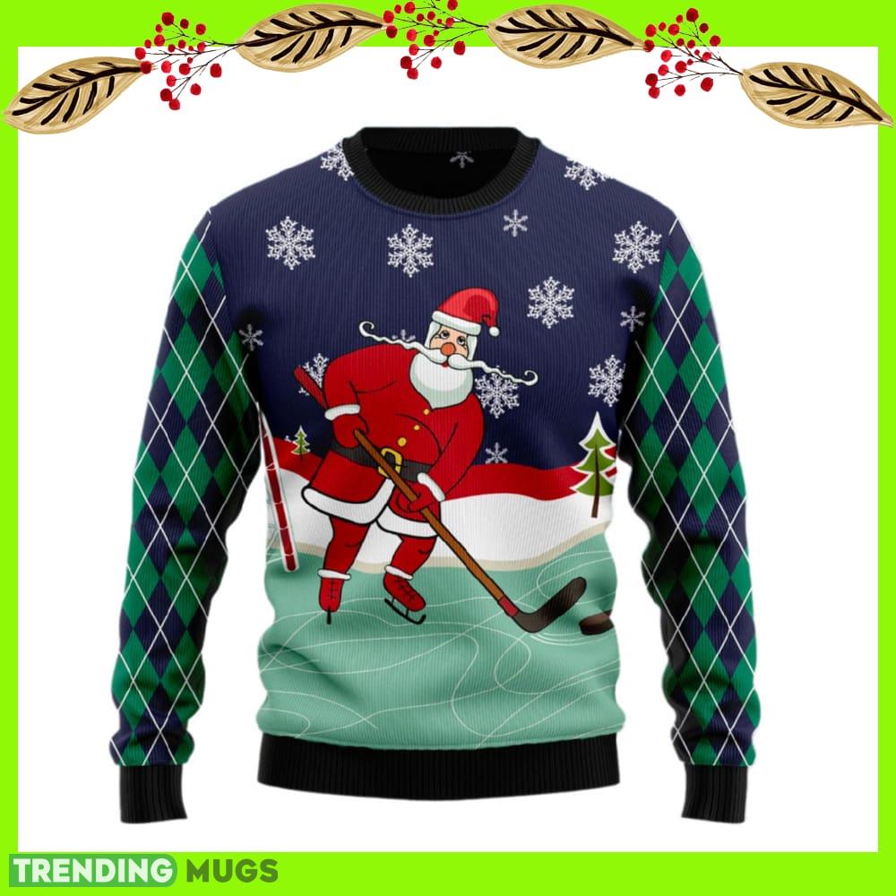 Hockey Santa Claus Ugly Christmas Sweater New For Men And Women Gift Holidays Christmas - Hockey Santa Claus Ugly Christmas Sweater For Men & Women Christmas Gift Sweater US2461_1 Hockey Santa Claus Ugly Christmas Sweater New For Men And Women Gift Holidays Christmas - Hockey Santa Claus Ugly Christmas Sweater For Men & Women Christmas Gift Sweater US2461_1