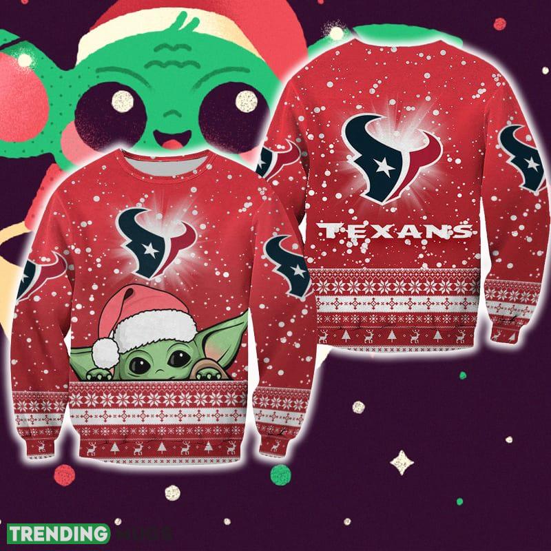 Houston Texans Christmas Baby Yoda Sweater Best For Fans Gift Christmas Holidays - Houston Texans Christmas Baby Yoda Sweater Best For Fans Gift Christmas Holidays Houston Texans Christmas Baby Yoda Sweater Best For Fans Gift Christmas Holidays - Houston Texans Christmas Baby Yoda Sweater Best For Fans Gift Christmas Holidays