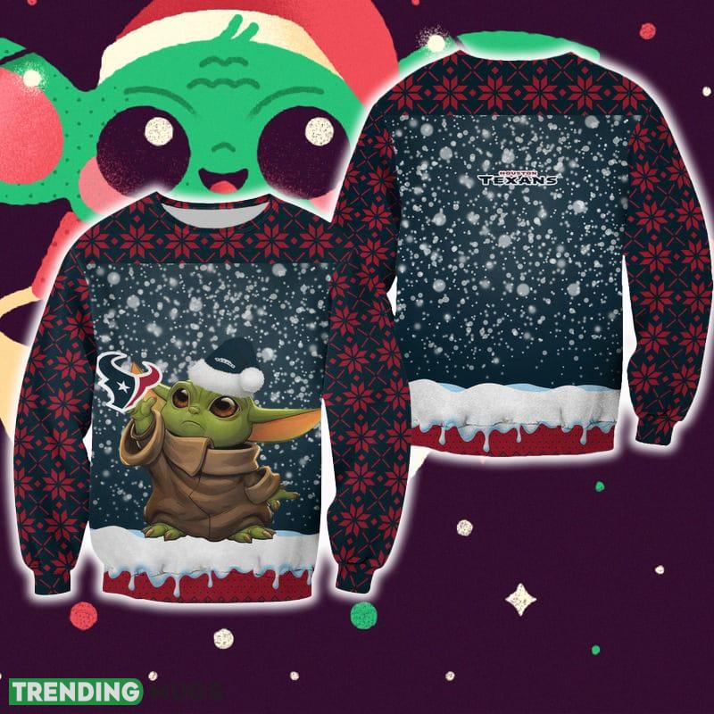 Houston Texans Christmas Pattern Baby Yoda Sweater Best For Fans Gift Christmas Holidays - Houston Texans Christmas Pattern Baby Yoda Sweater Best For Fans Gift Christmas Holidays Houston Texans Christmas Pattern Baby Yoda Sweater Best For Fans Gift Christmas Holidays - Houston Texans Christmas Pattern Baby Yoda Sweater Best For Fans Gift Christmas Holidays