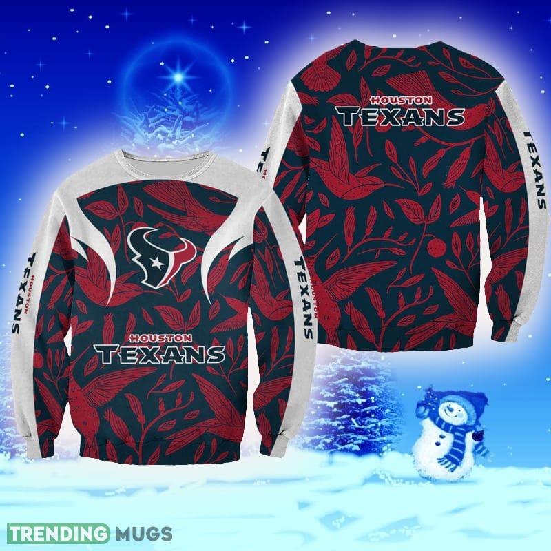 Houston Texans Flowers Edition Unisex Wish Ugly Sweater For Men And Women Gift Fans Christmas - Houston Texans Flowers Edition Unisex Wish Ugly Sweater For Men And Women Gift Fans Christmas