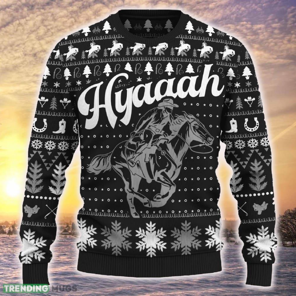 Hyaaaa Horse Racing Christmas Tree 3D Sweater Ideas Gift For Men And Women - Hyaaaa Horse Racing Ugly Christmas Sweater_ 1 Hyaaaa Horse Racing Christmas Tree 3D Sweater Ideas Gift For Men And Women - Hyaaaa Horse Racing Ugly Christmas Sweater_ 1