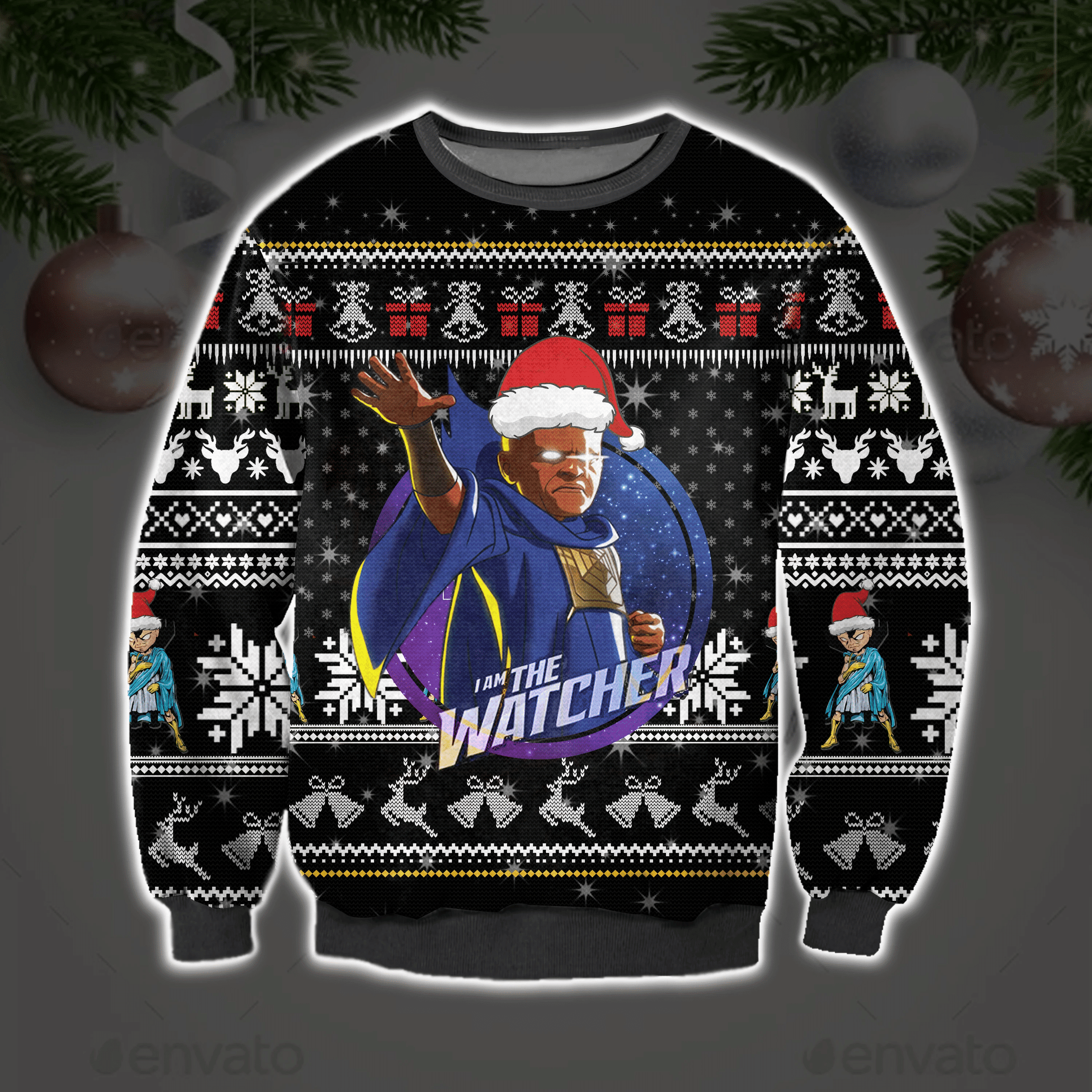 I Am The Watcher Ugly Christmas Sweater Perfect Holiday Gift - I Am The Watcher Ugly Christmas Sweater Perfect Holiday Gift_1 I Am The Watcher Ugly Christmas Sweater Perfect Holiday Gift - I Am The Watcher Ugly Christmas Sweater Perfect Holiday Gift_1