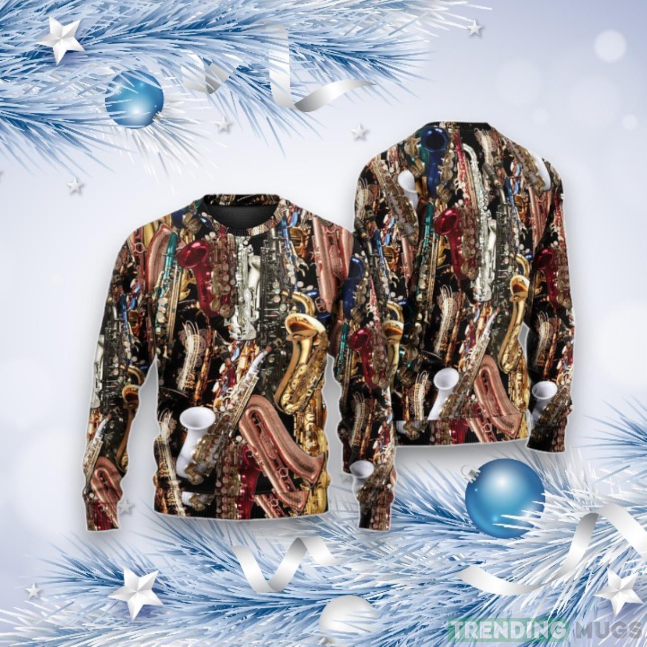 I Don't Need Therapy I Just Need Saxophone Ugly Christmas Sweater For Men & Women Product Photo 1 I Don't Need Therapy I Just Need Saxophone Ugly Christmas Sweater For Men & Women Product Photo 1