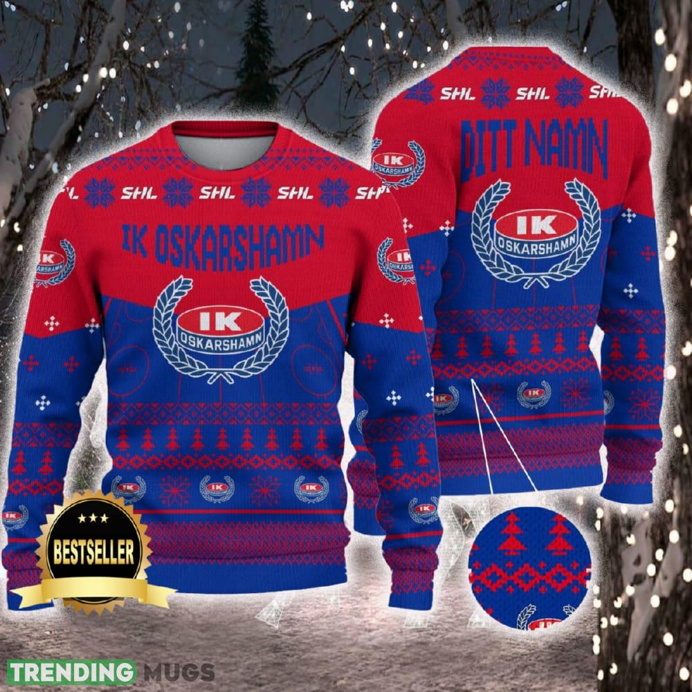 IK Oskarshamn Ugly Christmas Sweater Logo Custom Name Gift Fans - IK Oskarshamn Ugly Christmas Sweater Logo Custom Name Gift Fans IK Oskarshamn Ugly Christmas Sweater Logo Custom Name Gift Fans - IK Oskarshamn Ugly Christmas Sweater Logo Custom Name Gift Fans