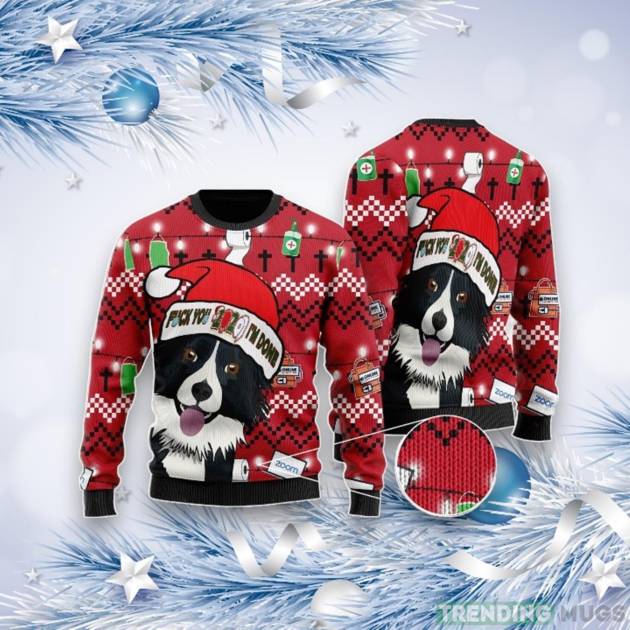 I'm Done Dog Funny Ugly Christmas Sweater For Men & Women Product Photo 1 I'm Done Dog Funny Ugly Christmas Sweater For Men & Women Product Photo 1