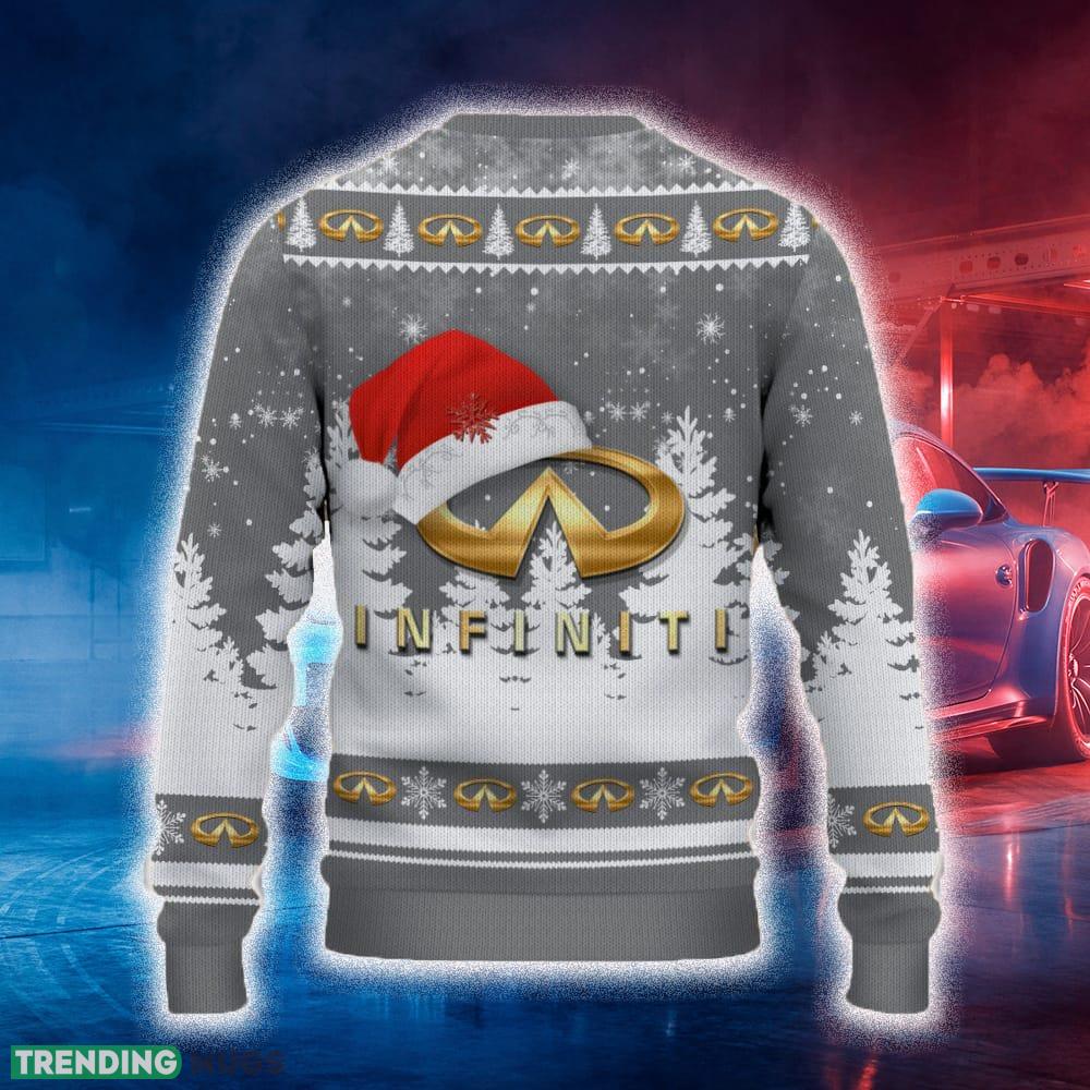 Infiniti Ugly Christmas Sweater Tree Santa Hat Car For Fans Gift Familys Holidays 3D Sweater Infiniti Ugly Christmas Sweater Tree Santa Hat Car For Fans Gift Familys Holidays 3D Sweater