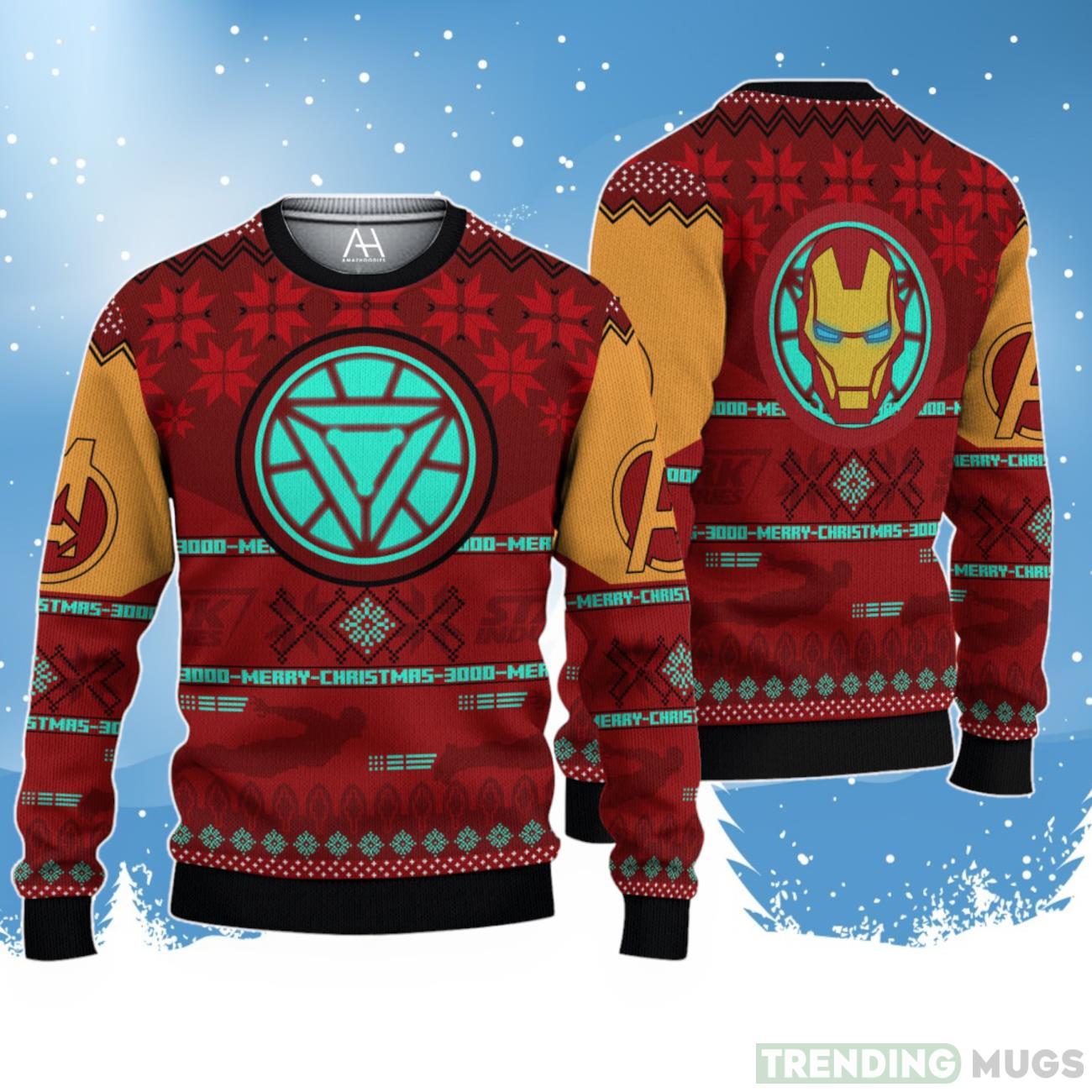 Iron Man Christmas Sweater 3D All Over Printed Shirts For Men And Women Product Photo 1 Iron Man Christmas Sweater 3D All Over Printed Shirts For Men And Women Product Photo 1