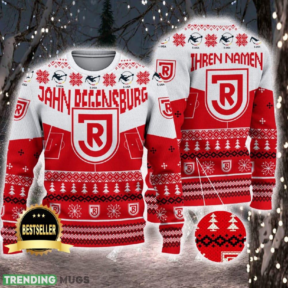 Jahn Regensburg Ugly Christmas Sweater Logo Custom Name Gift Fans - Jahn Regensburg Ugly Christmas Sweater Logo Custom Name Gift Fans Jahn Regensburg Ugly Christmas Sweater Logo Custom Name Gift Fans - Jahn Regensburg Ugly Christmas Sweater Logo Custom Name Gift Fans