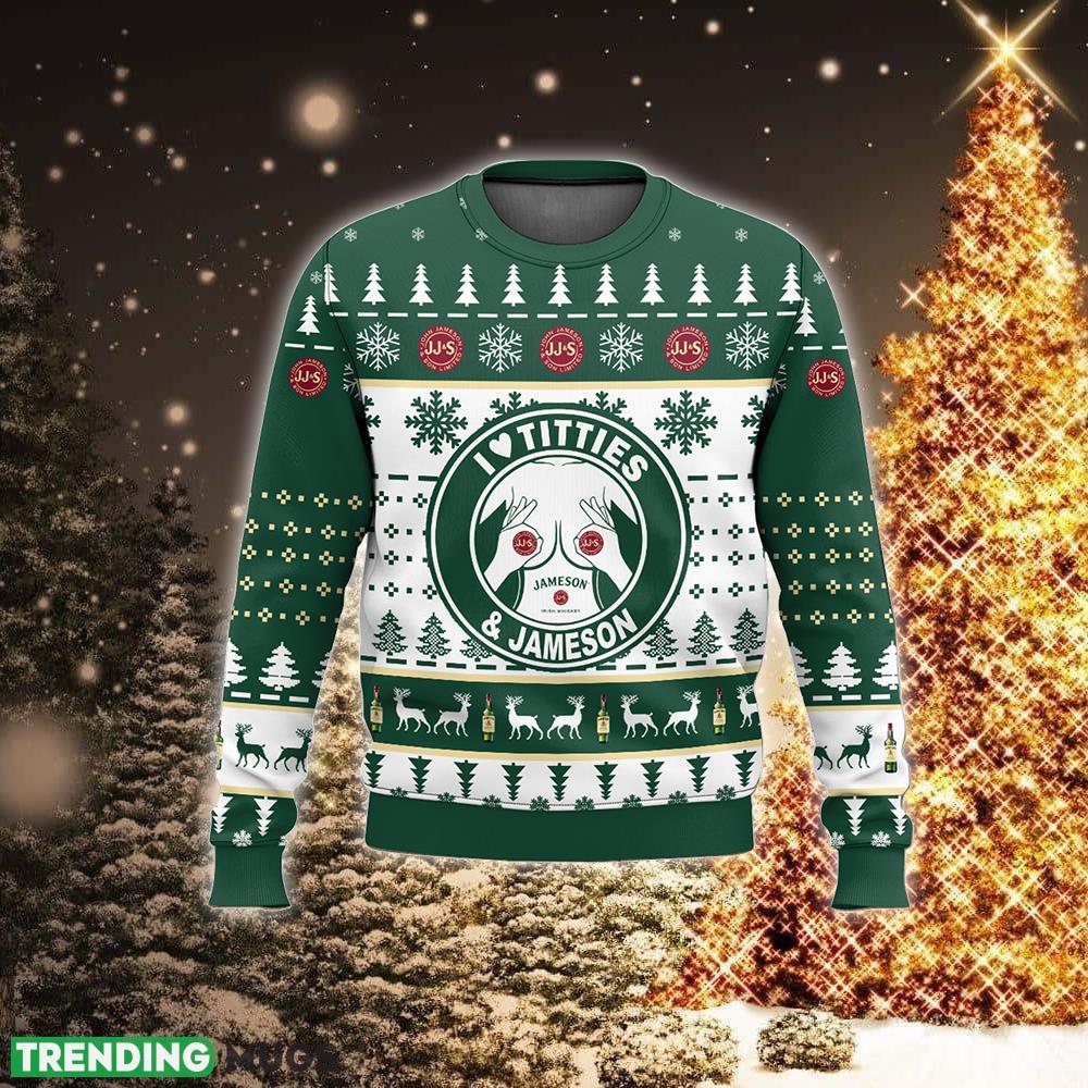 Jameson Titties Funny Wintertime Ugly Xmas 3D Sweater For Men And Women 3D Sweater Jameson Titties Funny Wintertime Ugly Xmas 3D Sweater For Men And Women 3D Sweater