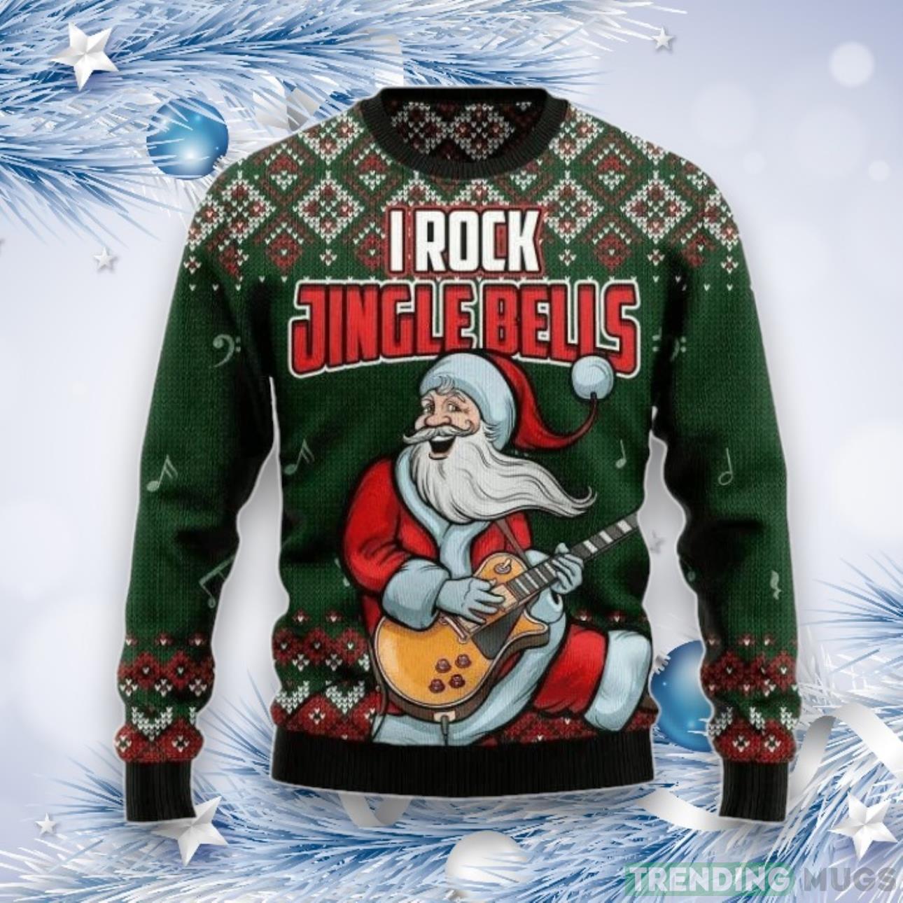 Jingle Bell Rock Ugly Christmas Sweater For Men & Women Product Photo 1 Jingle Bell Rock Ugly Christmas Sweater For Men & Women Product Photo 1