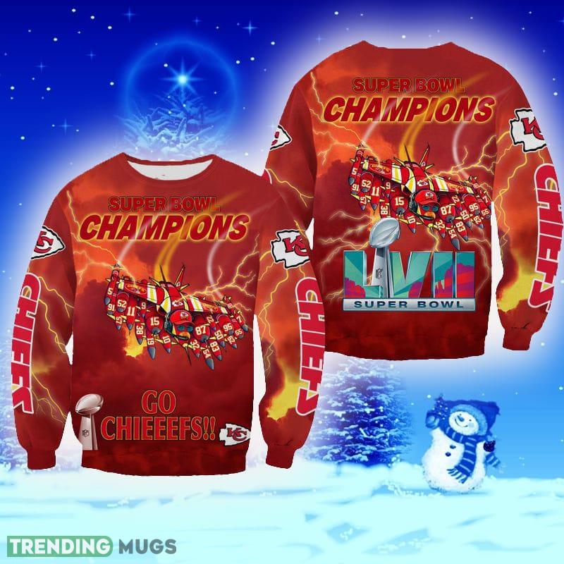 Kansas City Chiefs Super Bowl LVII Unisex Woolen Ugly Sweater For Men And Women Gift Fans Christmas - Kansas City Chiefs Super Bowl LVII Unisex Woolen Ugly Sweater For Men And Women Gift Fans Christmas Kansas City Chiefs Super Bowl LVII Unisex Woolen Ugly Sweater For Men And Women Gift Fans Christmas - Kansas City Chiefs Super Bowl LVII Unisex Woolen Ugly Sweater For Men And Women Gift Fans Christmas