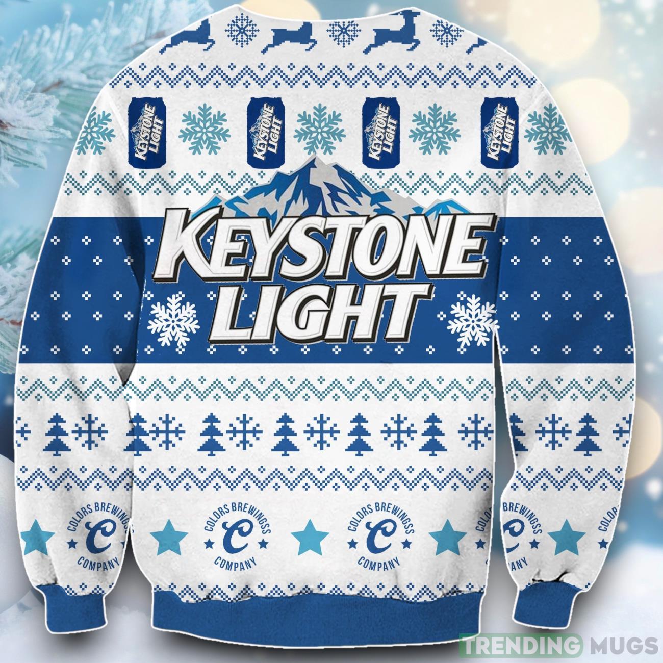 Keystone Light Beer Print Ugly Christmas Sweater For Men & Women 3D Sweater Keystone Light Beer Print Ugly Christmas Sweater For Men & Women 3D Sweater