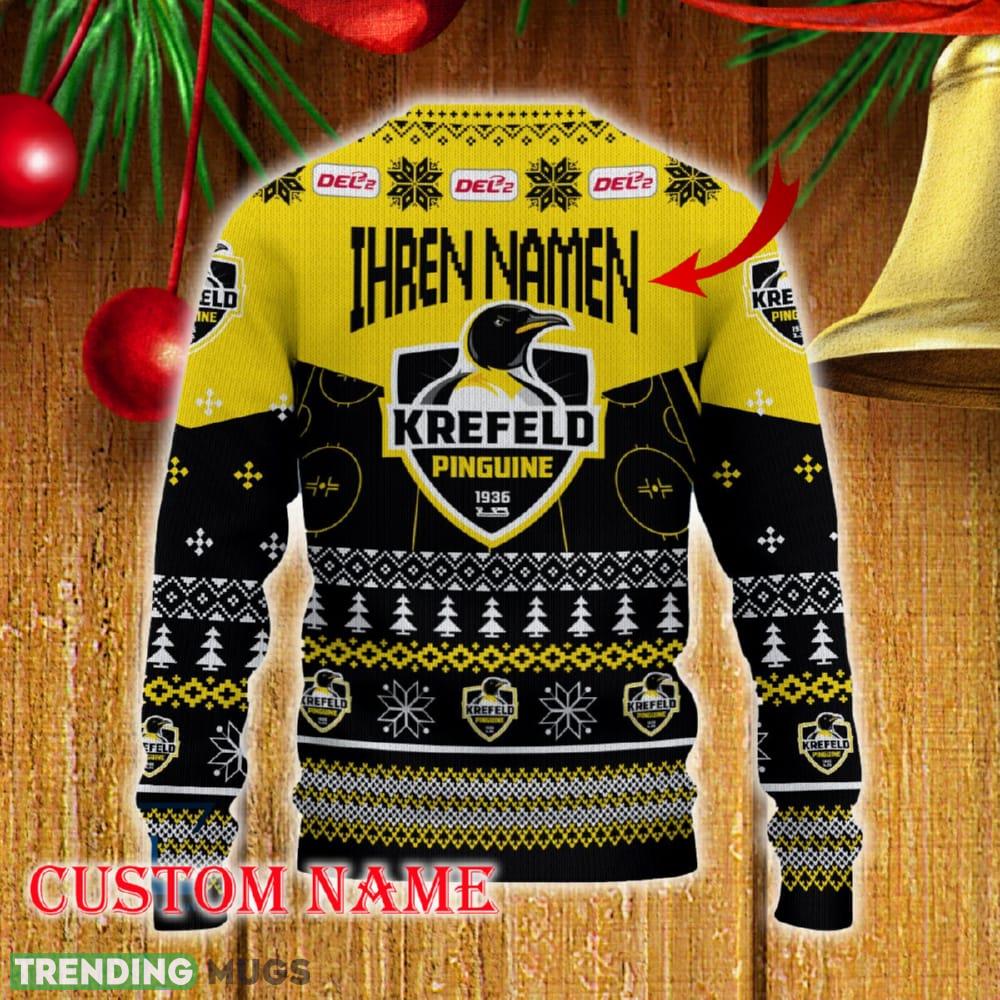 Krefeld Pinguine Custom Name 3D Sweater Funny Gift For Men And Women Fans Christmas 3D Sweater Krefeld Pinguine Custom Name 3D Sweater Funny Gift For Men And Women Fans Christmas 3D Sweater