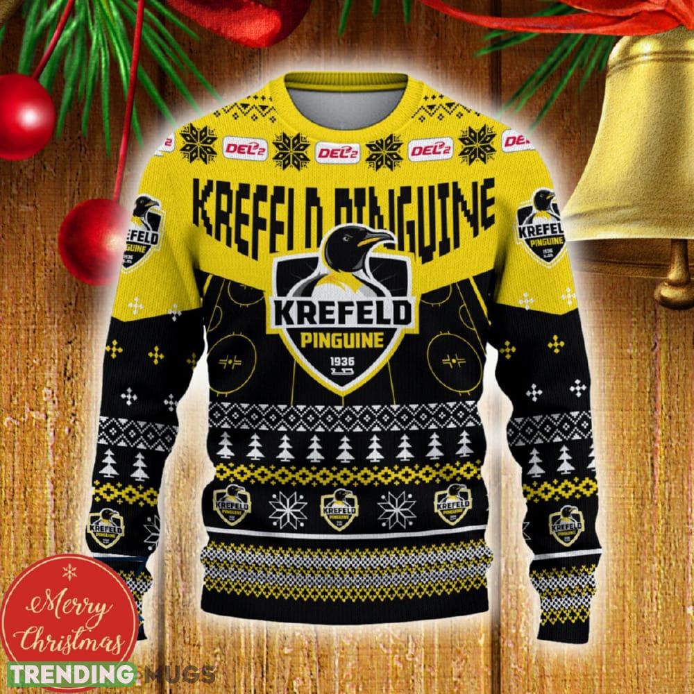 Krefeld Pinguine Custom Name 3D Sweater Funny Gift For Men And Women Fans Christmas - Krefeld Pinguine 3D Sweater Christmas Personalized_2 Krefeld Pinguine Custom Name 3D Sweater Funny Gift For Men And Women Fans Christmas - Krefeld Pinguine 3D Sweater Christmas Personalized_2