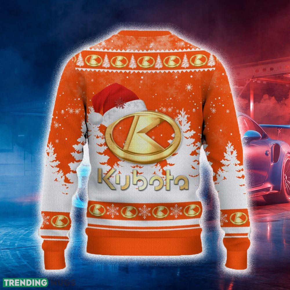 Kubota Ugly Christmas Sweater Tree Santa Hat Car For Fans Gift Familys Holidays 3D Sweater Kubota Ugly Christmas Sweater Tree Santa Hat Car For Fans Gift Familys Holidays 3D Sweater