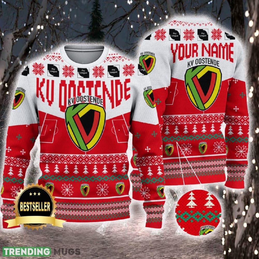 KV Oostende Ugly Christmas Sweater Logo Custom Name Gift Fans - KV Oostende Ugly Christmas Sweater Logo Custom Name Gift Fans KV Oostende Ugly Christmas Sweater Logo Custom Name Gift Fans - KV Oostende Ugly Christmas Sweater Logo Custom Name Gift Fans
