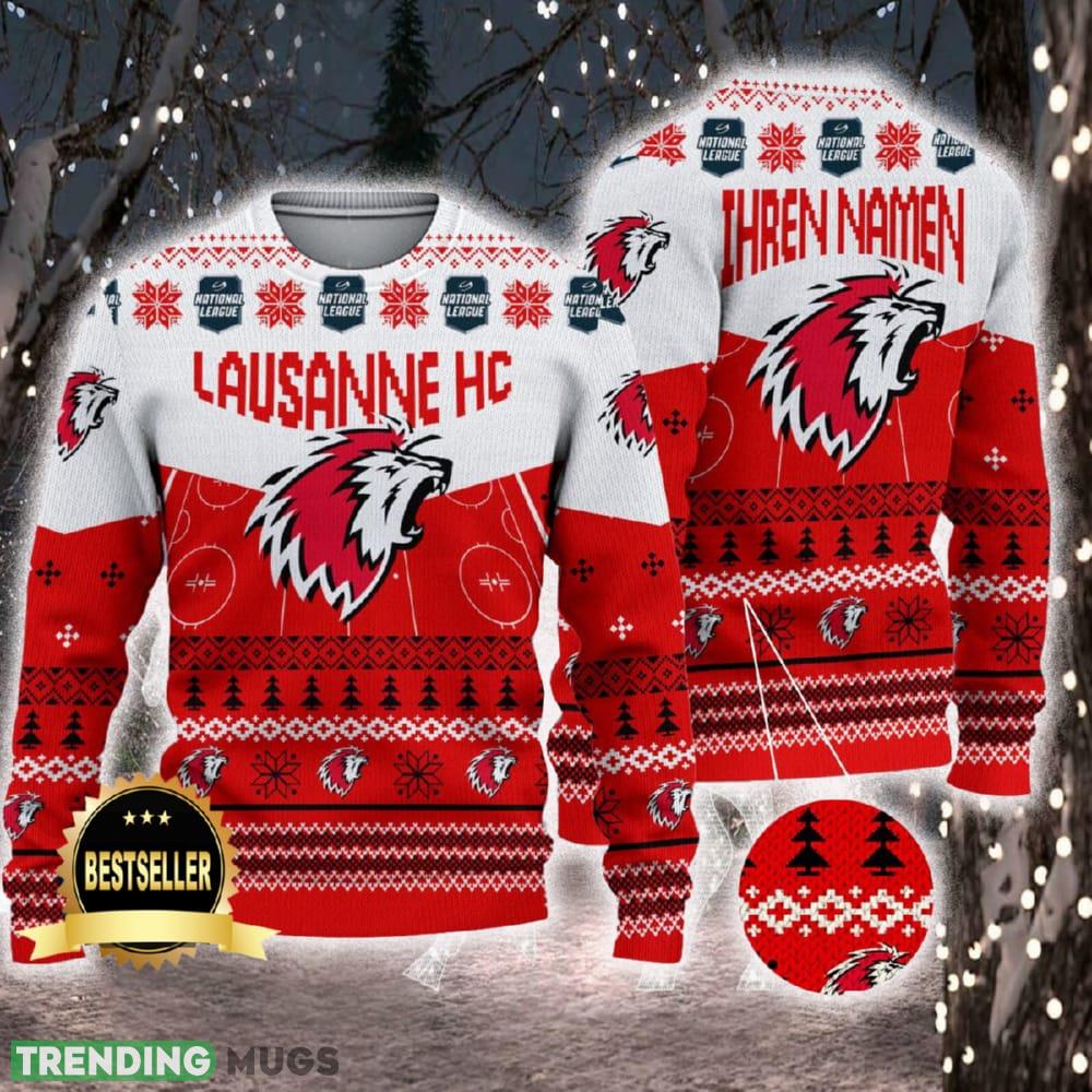 Lausanne Hockey Club Ugly Christmas Sweater Logo Custom Name Gift Fans - Lausanne Hockey Club Ugly Christmas Sweater Logo Custom Name Gift Fans Lausanne Hockey Club Ugly Christmas Sweater Logo Custom Name Gift Fans - Lausanne Hockey Club Ugly Christmas Sweater Logo Custom Name Gift Fans