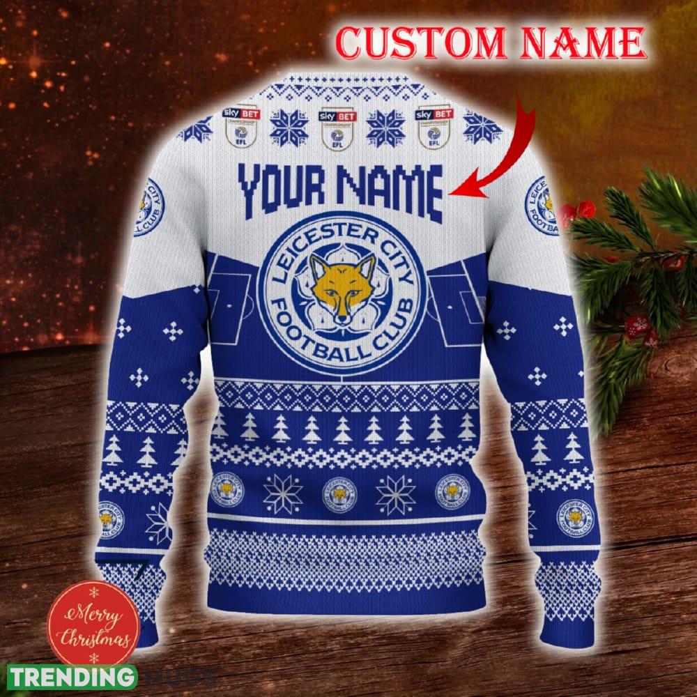 Leicester City FC Custom Name 3D Sweater Funny Gift For Men And Women Fans Christmas 3D Sweater Leicester City FC Custom Name 3D Sweater Funny Gift For Men And Women Fans Christmas 3D Sweater