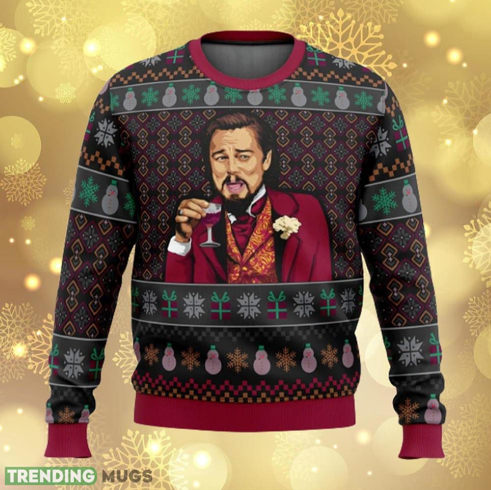 Leo DiCaprio Meme Knitted Leo Laughing Meme Funny Christmas - Leo DiCaprio Meme Knitted Leo Laughing Meme Funny Christmas Leo DiCaprio Meme Knitted Leo Laughing Meme Funny Christmas - Leo DiCaprio Meme Knitted Leo Laughing Meme Funny Christmas