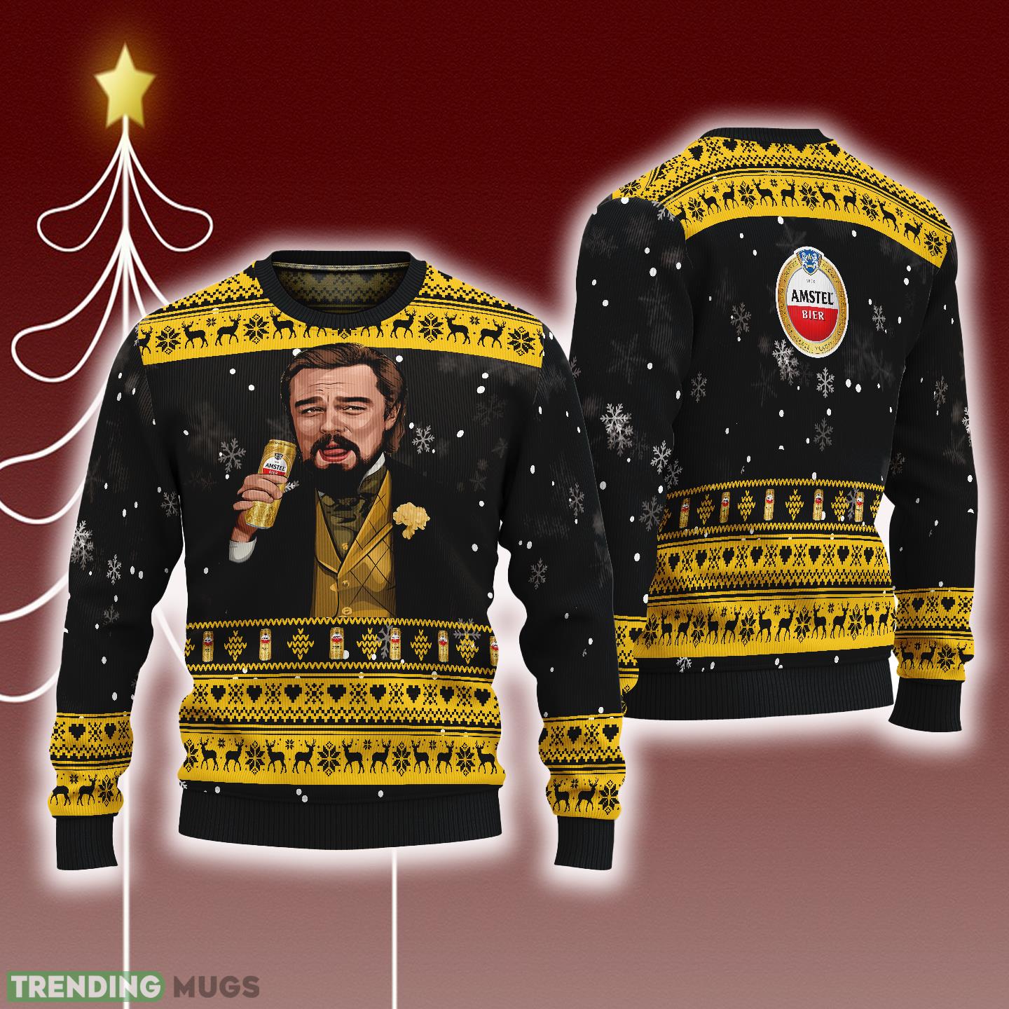 Leonardo Dicaprio Drink Beer Amstel Black Funny Ugly Christmas Sweater Gift For Fans - Leonardo Dicaprio Drink Beer Amstel Black Funny Ugly Christmas Sweater Gift For Fans Leonardo Dicaprio Drink Beer Amstel Black Funny Ugly Christmas Sweater Gift For Fans - Leonardo Dicaprio Drink Beer Amstel Black Funny Ugly Christmas Sweater Gift For Fans