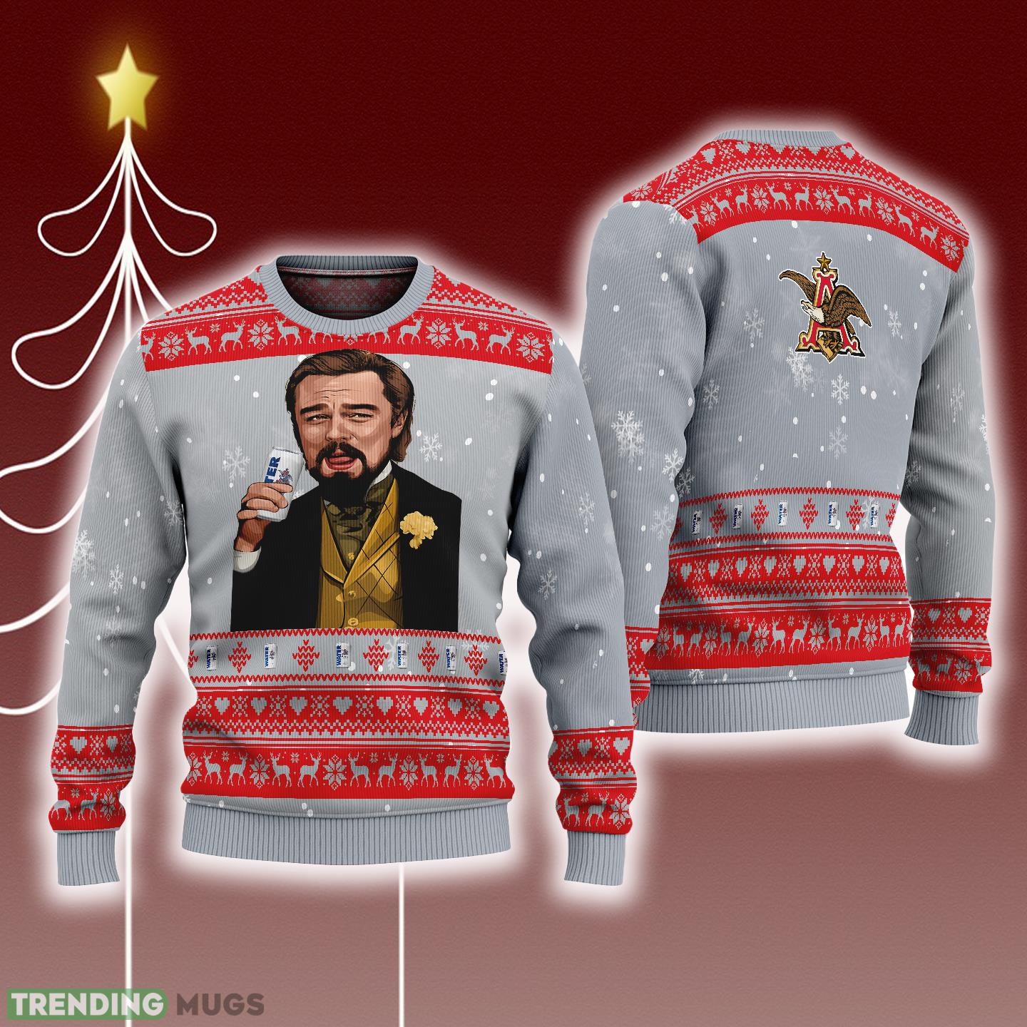 Leonardo Dicaprio Drink Beer Anheuser Busch Grey Funny Ugly Christmas Sweater Gift For Fans - Leonardo Dicaprio Drink Beer Anheuser Busch Grey Funny Ugly Christmas Sweater Gift For Fans Leonardo Dicaprio Drink Beer Anheuser Busch Grey Funny Ugly Christmas Sweater Gift For Fans - Leonardo Dicaprio Drink Beer Anheuser Busch Grey Funny Ugly Christmas Sweater Gift For Fans
