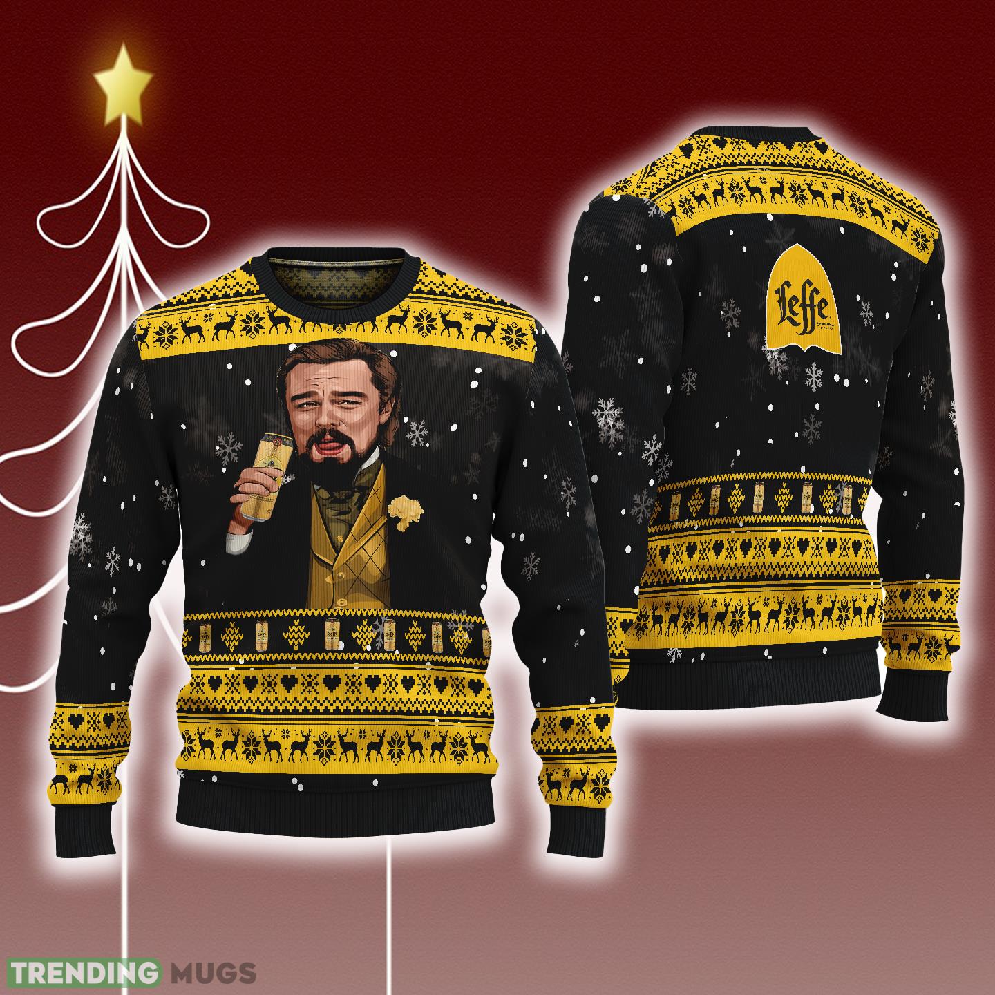 Leonardo Dicaprio Drink Beer Leffe Black Funny Ugly Christmas Sweater Gift For Fans - Leonardo Dicaprio Drink Beer Leffe Black Funny Ugly Christmas Sweater Gift For Fans Leonardo Dicaprio Drink Beer Leffe Black Funny Ugly Christmas Sweater Gift For Fans - Leonardo Dicaprio Drink Beer Leffe Black Funny Ugly Christmas Sweater Gift For Fans