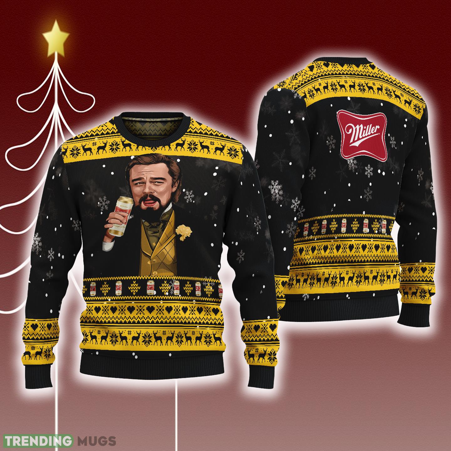 Leonardo Dicaprio Drink Beer miller Black Funny Ugly Christmas Sweater Gift For Fans - Leonardo Dicaprio Drink Beer miller Black Funny Ugly Christmas Sweater Gift For Fans Leonardo Dicaprio Drink Beer miller Black Funny Ugly Christmas Sweater Gift For Fans - Leonardo Dicaprio Drink Beer miller Black Funny Ugly Christmas Sweater Gift For Fans