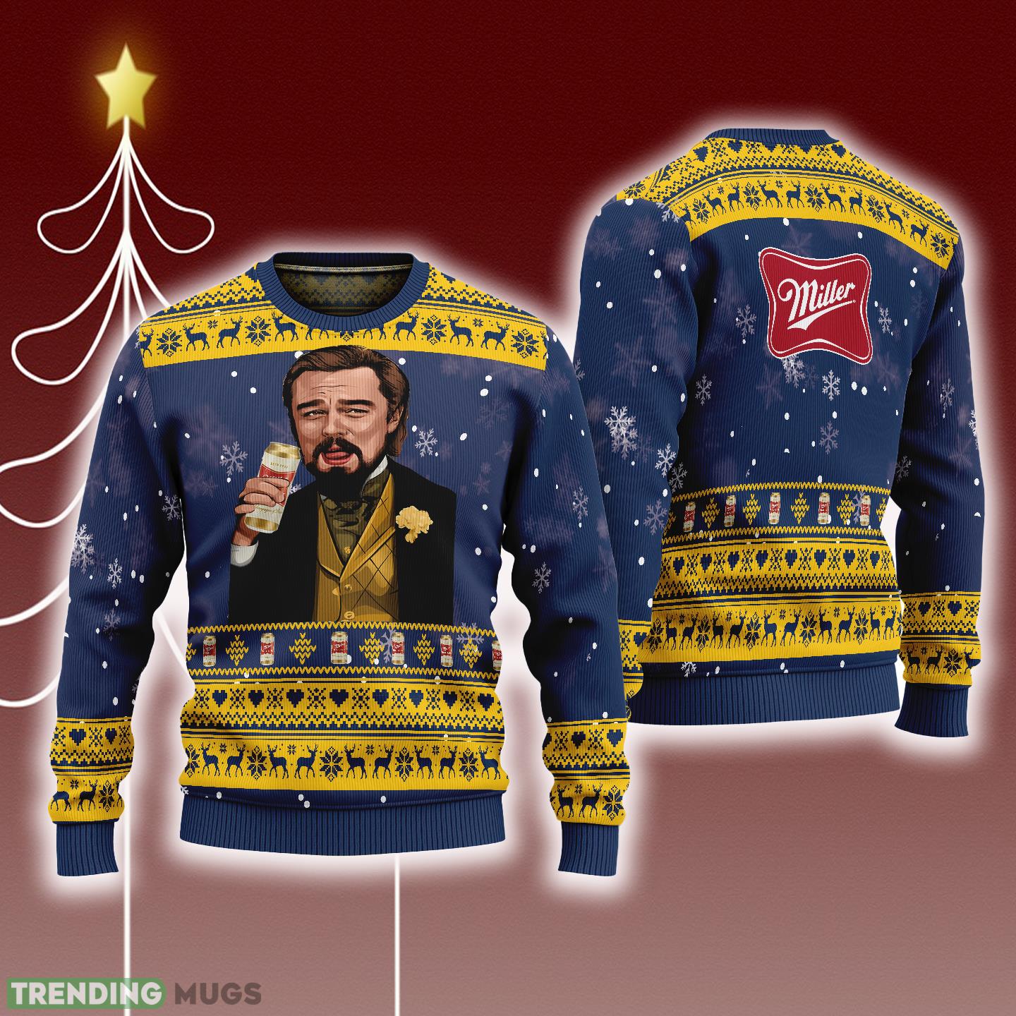 Leonardo Dicaprio Drink Beer miller Navy Funny Ugly Christmas Sweater Gift For Fans - Leonardo Dicaprio Drink Beer miller Navy Funny Ugly Christmas Sweater Gift For Fans Leonardo Dicaprio Drink Beer miller Navy Funny Ugly Christmas Sweater Gift For Fans - Leonardo Dicaprio Drink Beer miller Navy Funny Ugly Christmas Sweater Gift For Fans